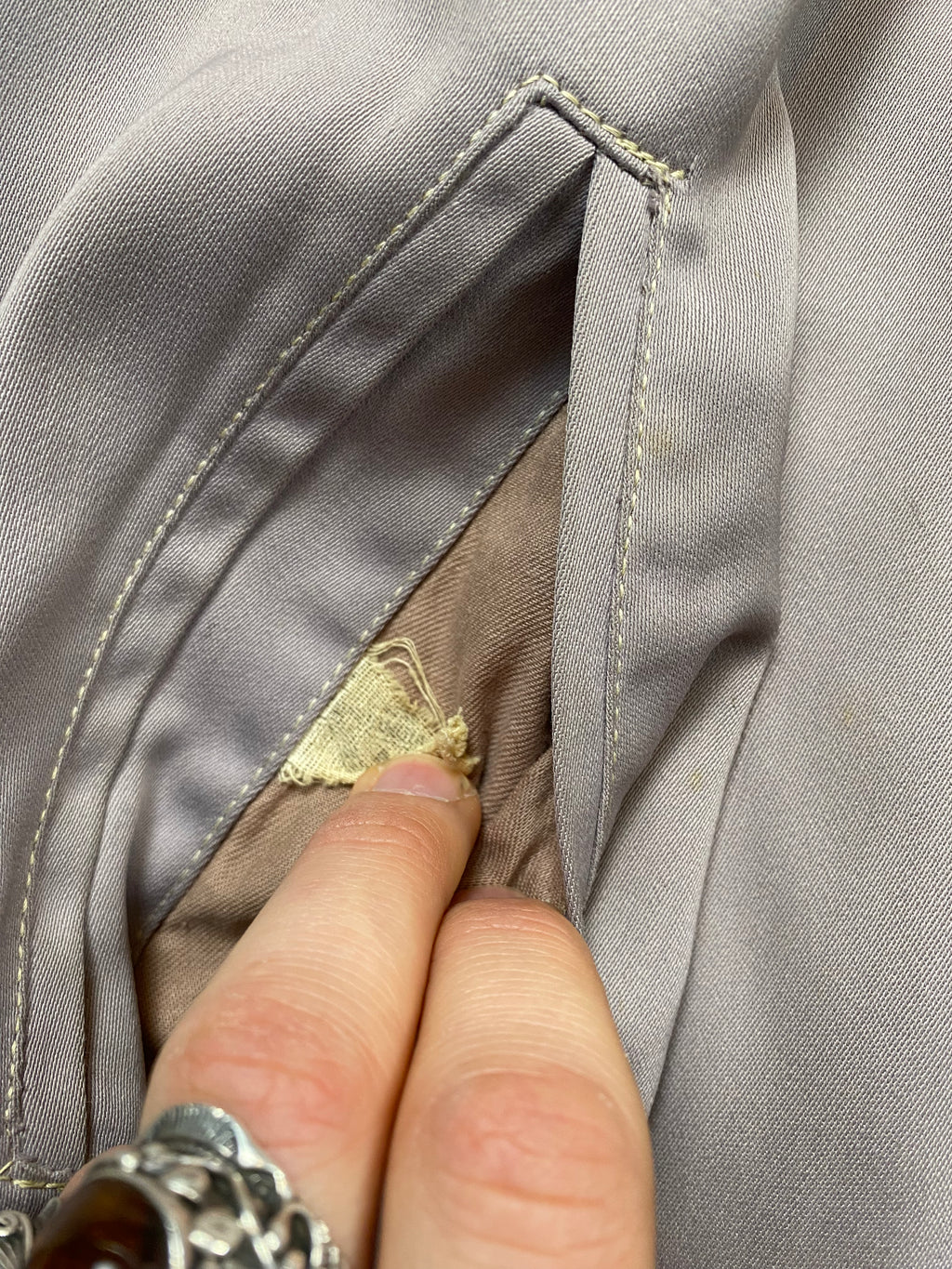 Land-N-Lakes Sportswear 1950's Gabardine Bomber Jacket