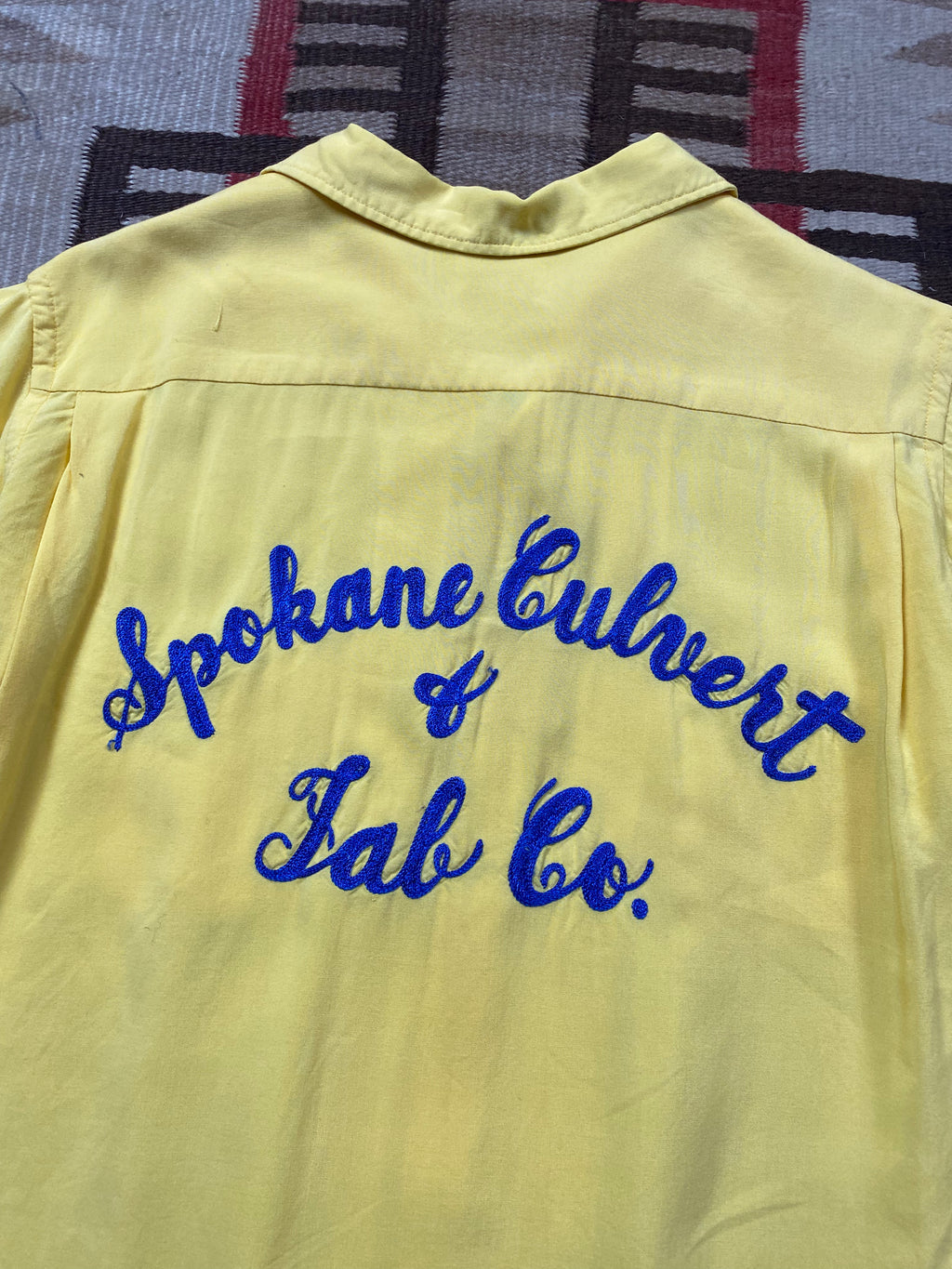 Hilton 1950's Chain Stitched Gabardine Bowling Shirt