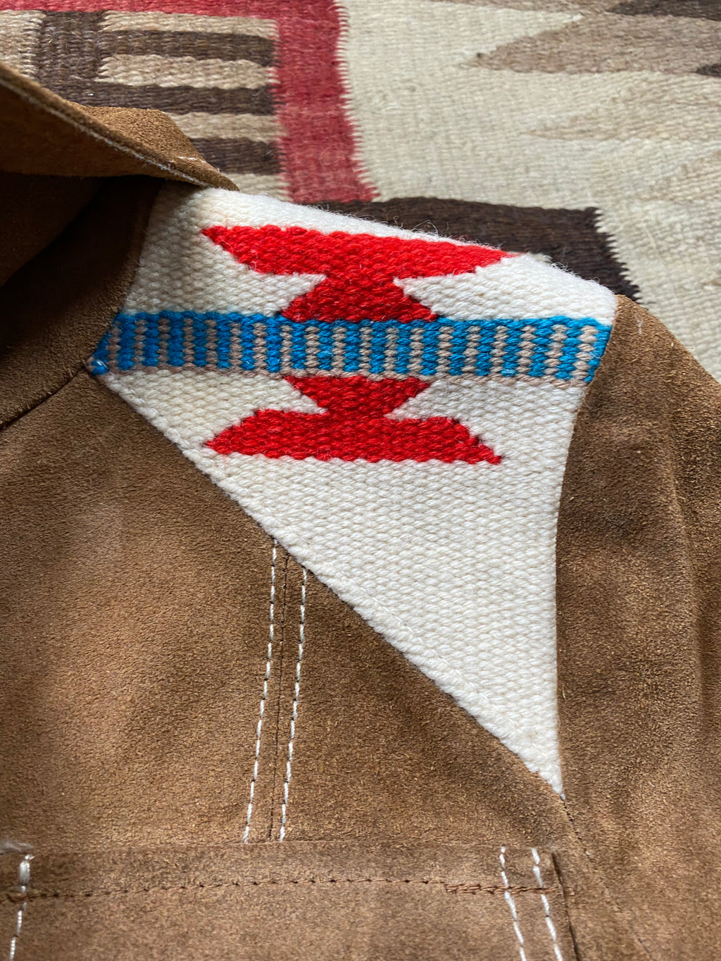 Pioneer Wear Suede Chimayo Paneled Jacket