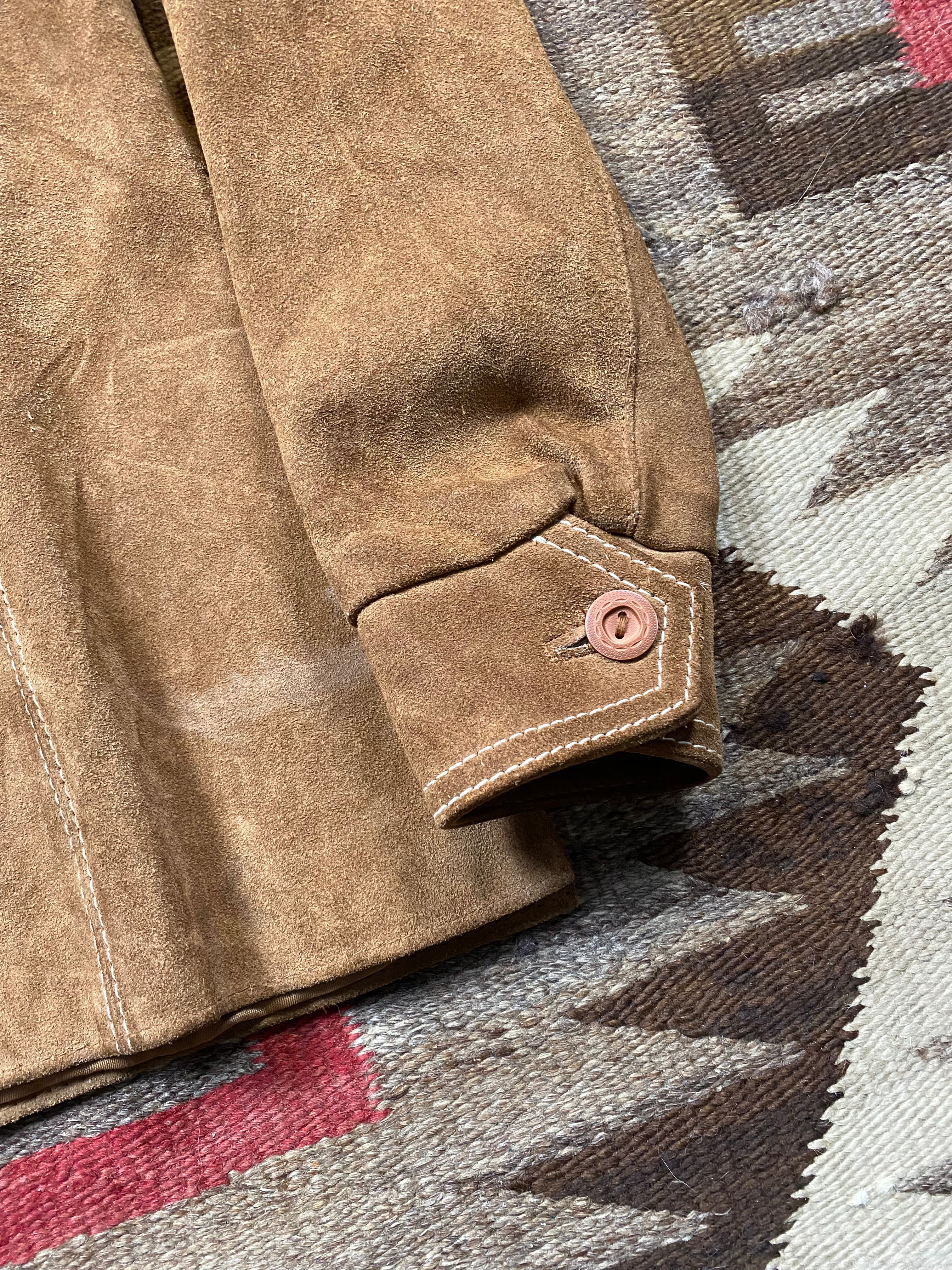 Pioneer Wear Suede Chimayo Paneled Jacket