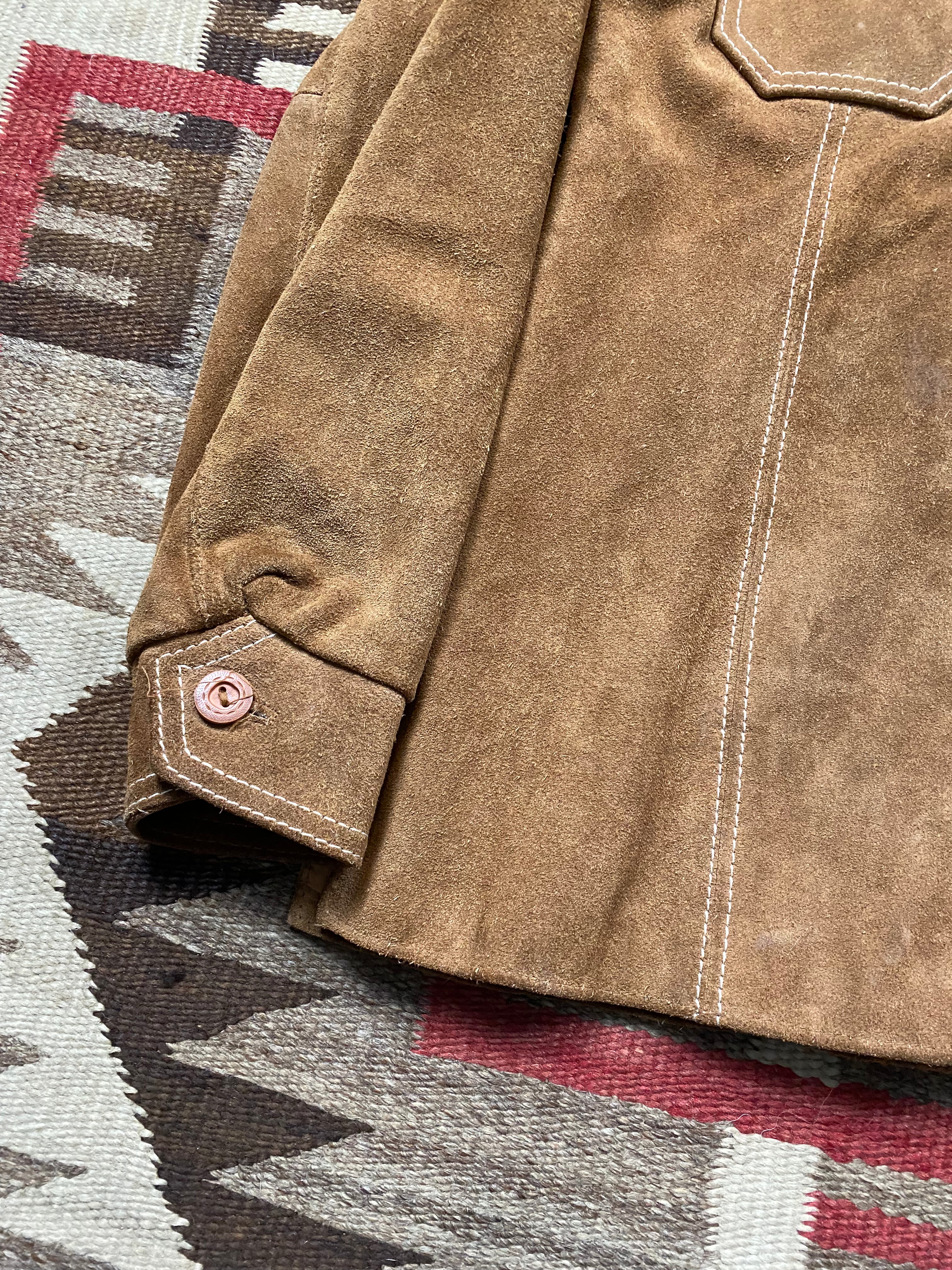 Pioneer Wear Suede Chimayo Paneled Jacket