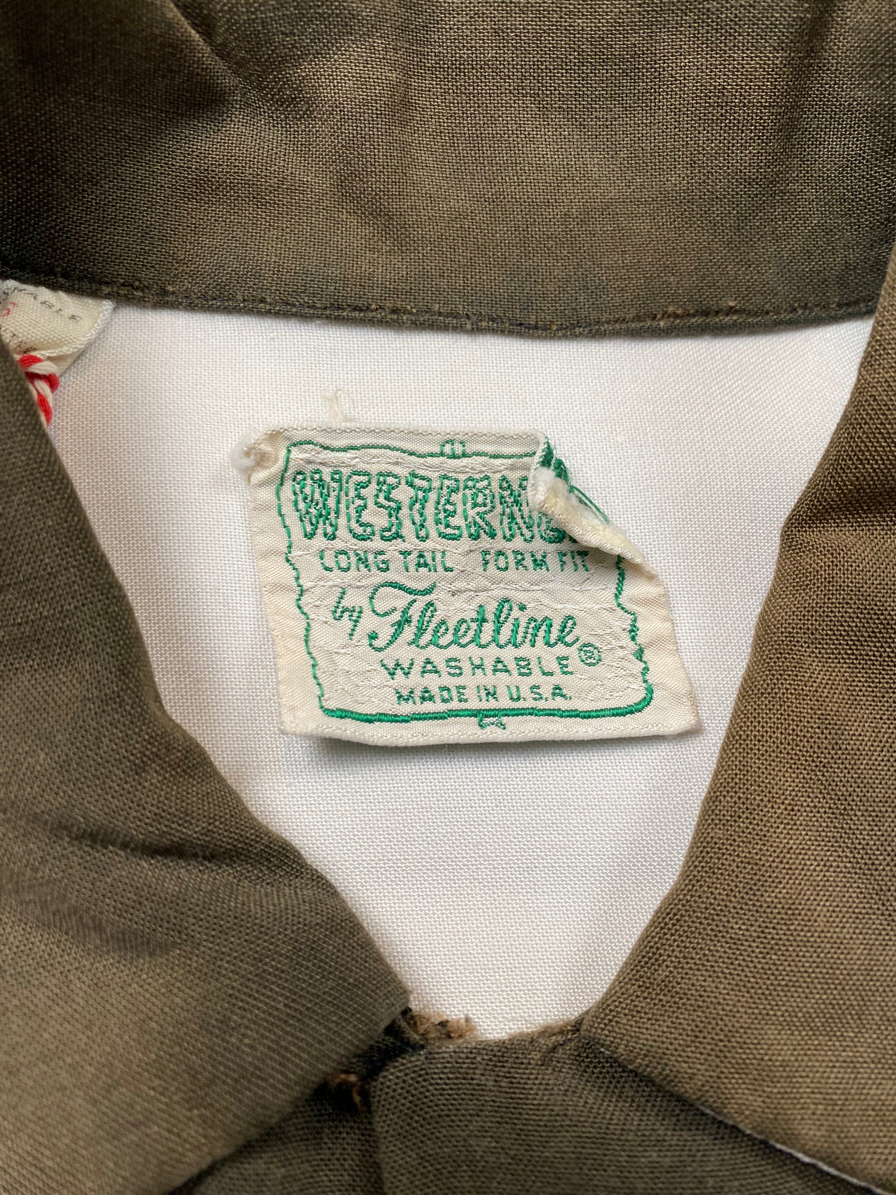 Westerner By Fleetline 1950's Western Shirt