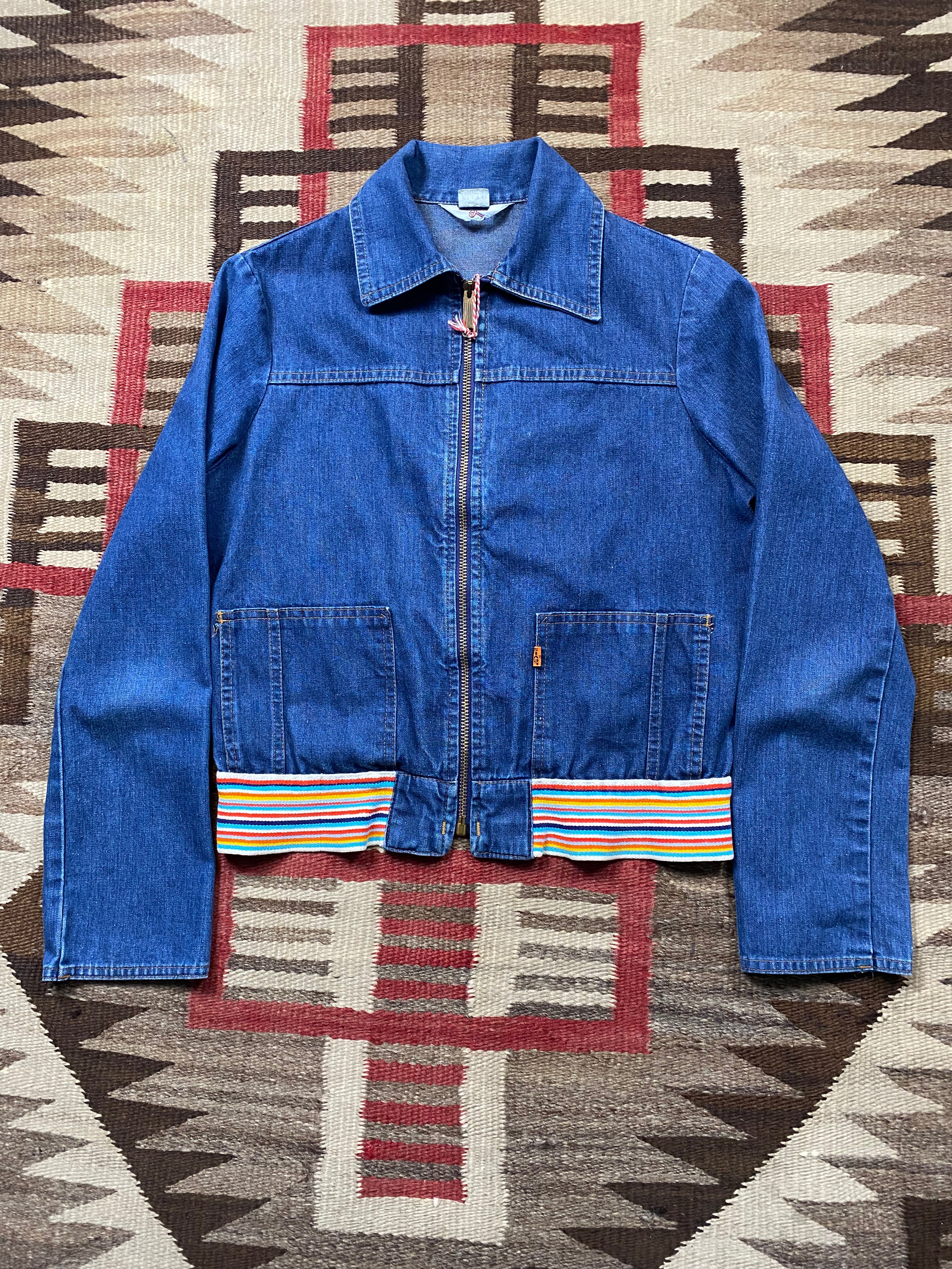 Levi's 1970's Orange Tab Rainbow Denim Jacket
