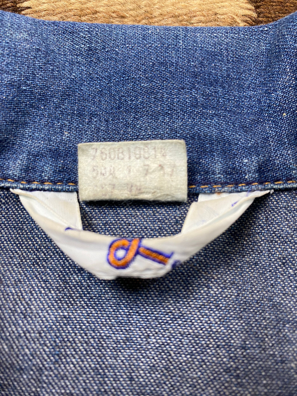 Levi's 1970's Orange Tab Rainbow Denim Jacket