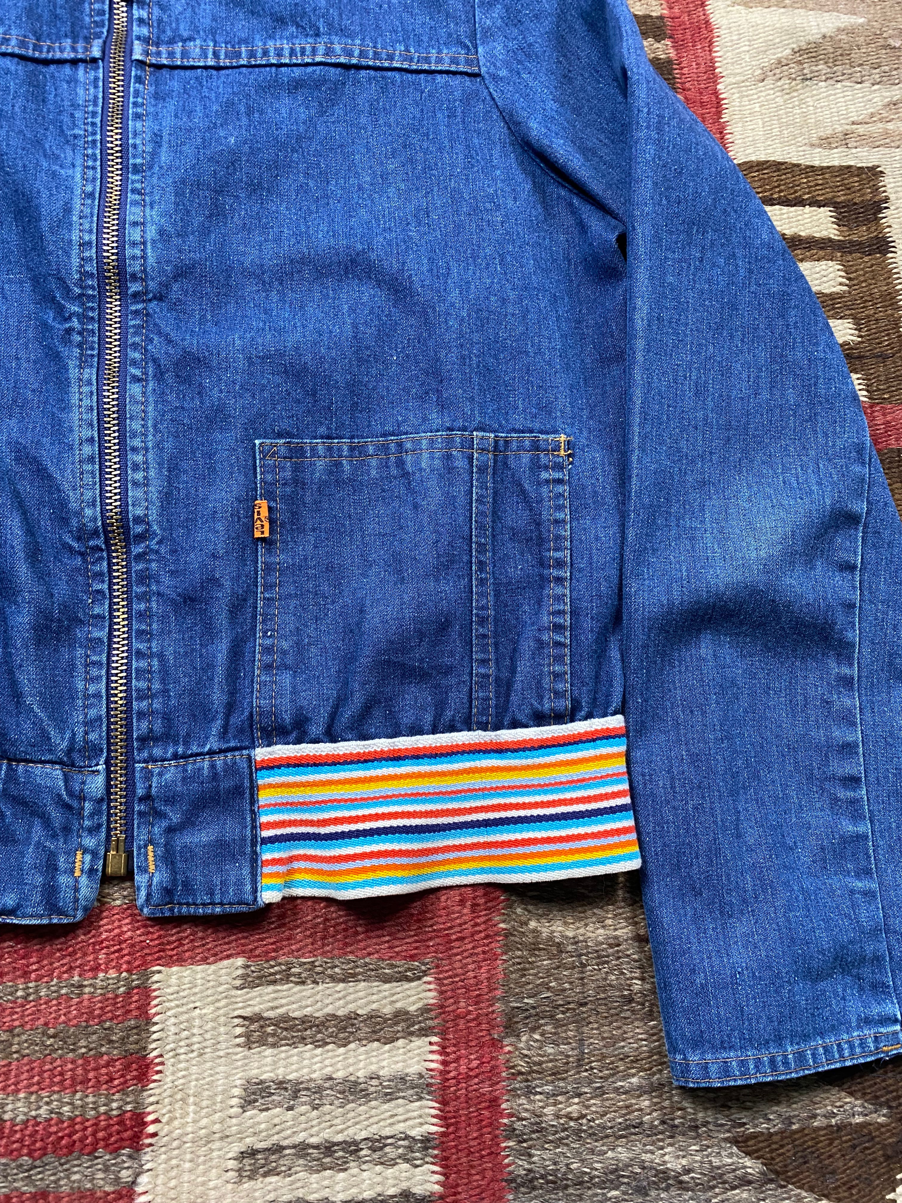 Levi's 1970's Orange Tab Rainbow Denim Jacket