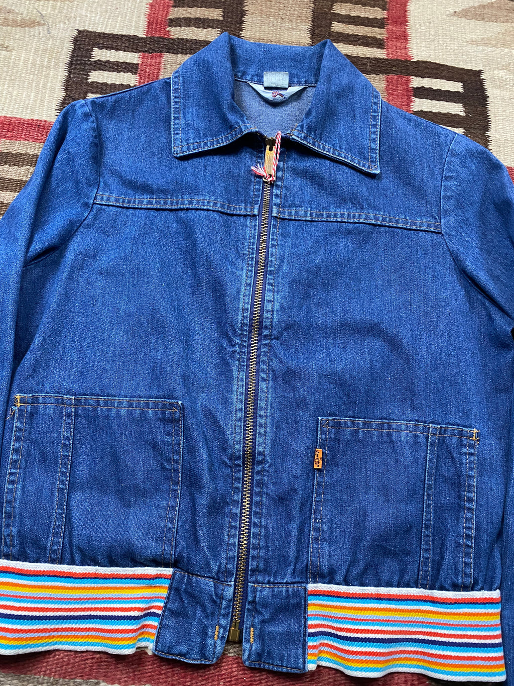 Levi's 1970's Orange Tab Rainbow Denim Jacket