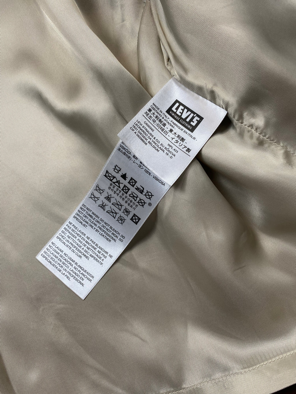 Levi's Vintage Clothing 1950's Deerskin Westernwear Jacket