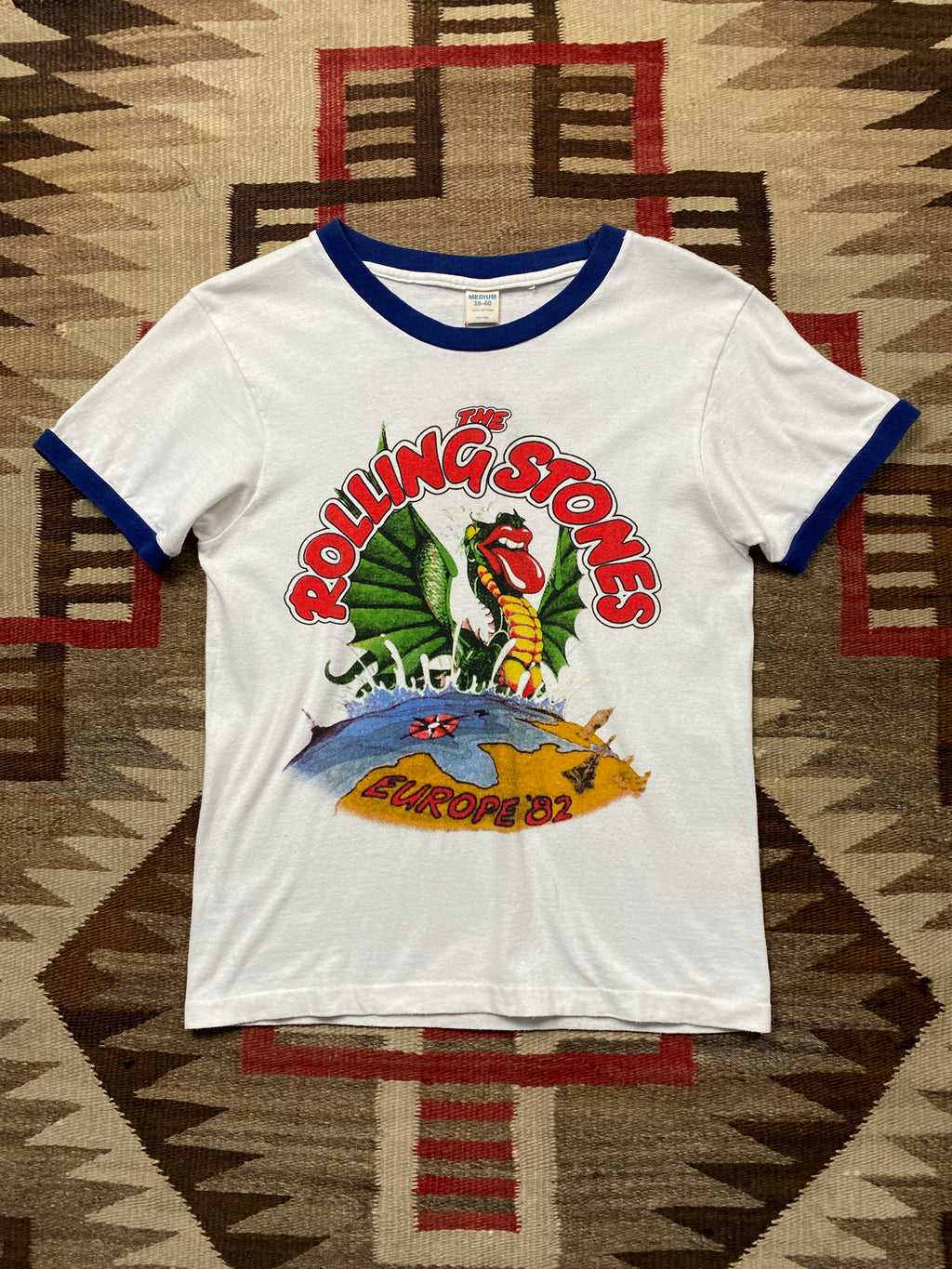 The Rolling Stones UK Tour 1982 Ringer Tee