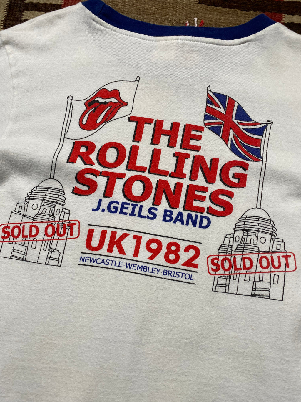 The Rolling Stones UK Tour 1982 Ringer Tee