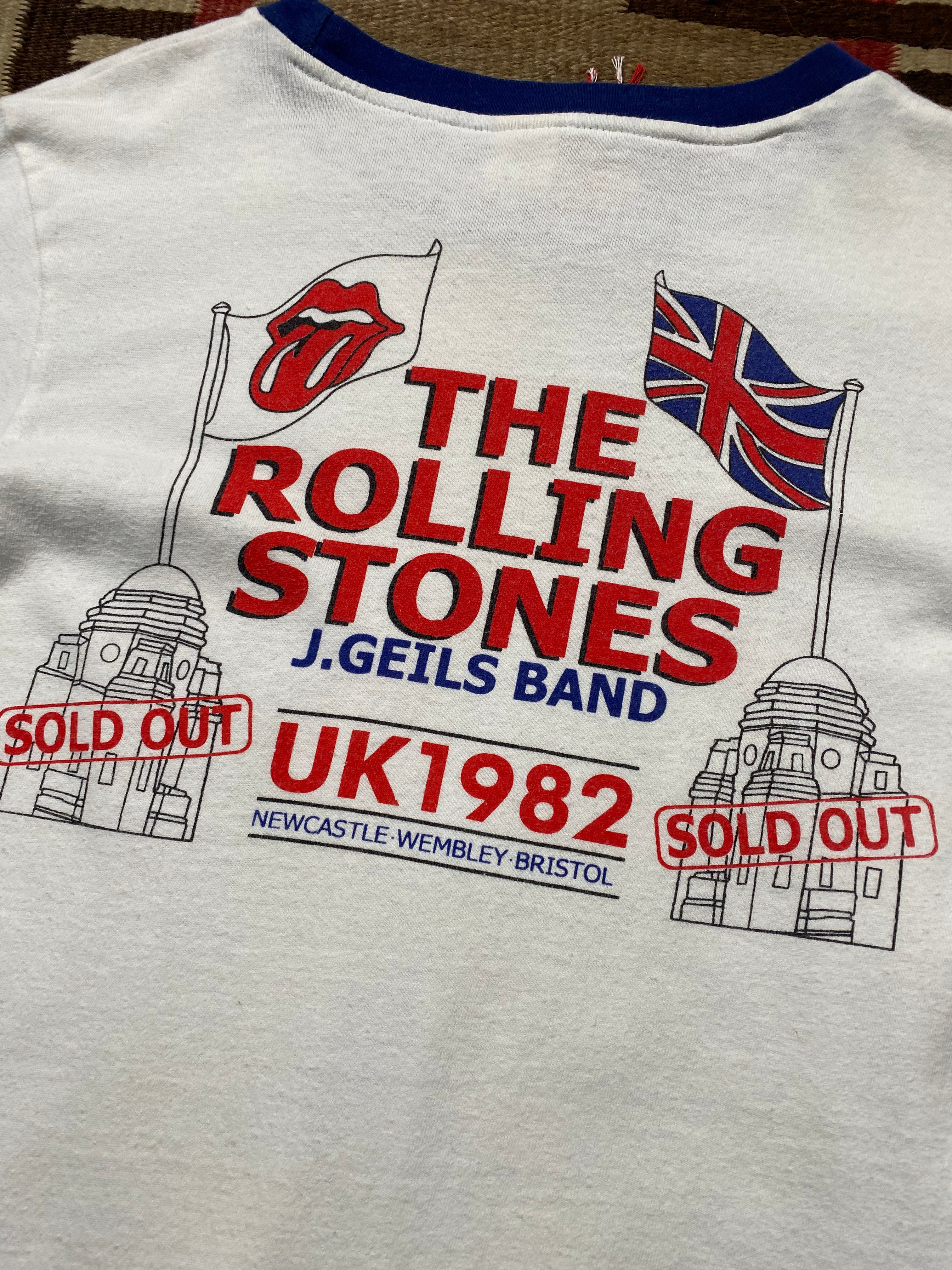 The Rolling Stones UK Tour 1982 Ringer Tee