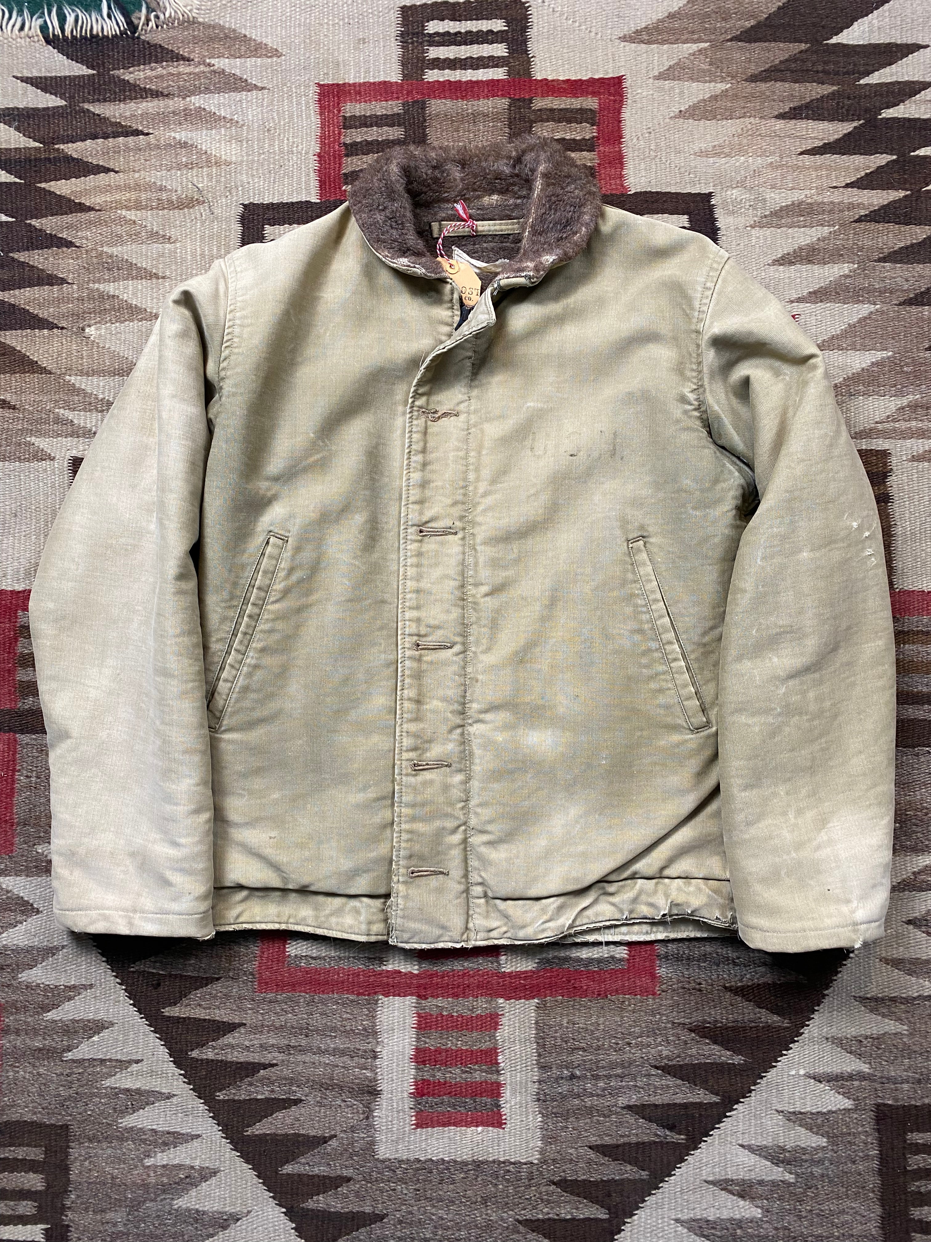 USN WW2 Stenciled N-1 Deck Jacket
