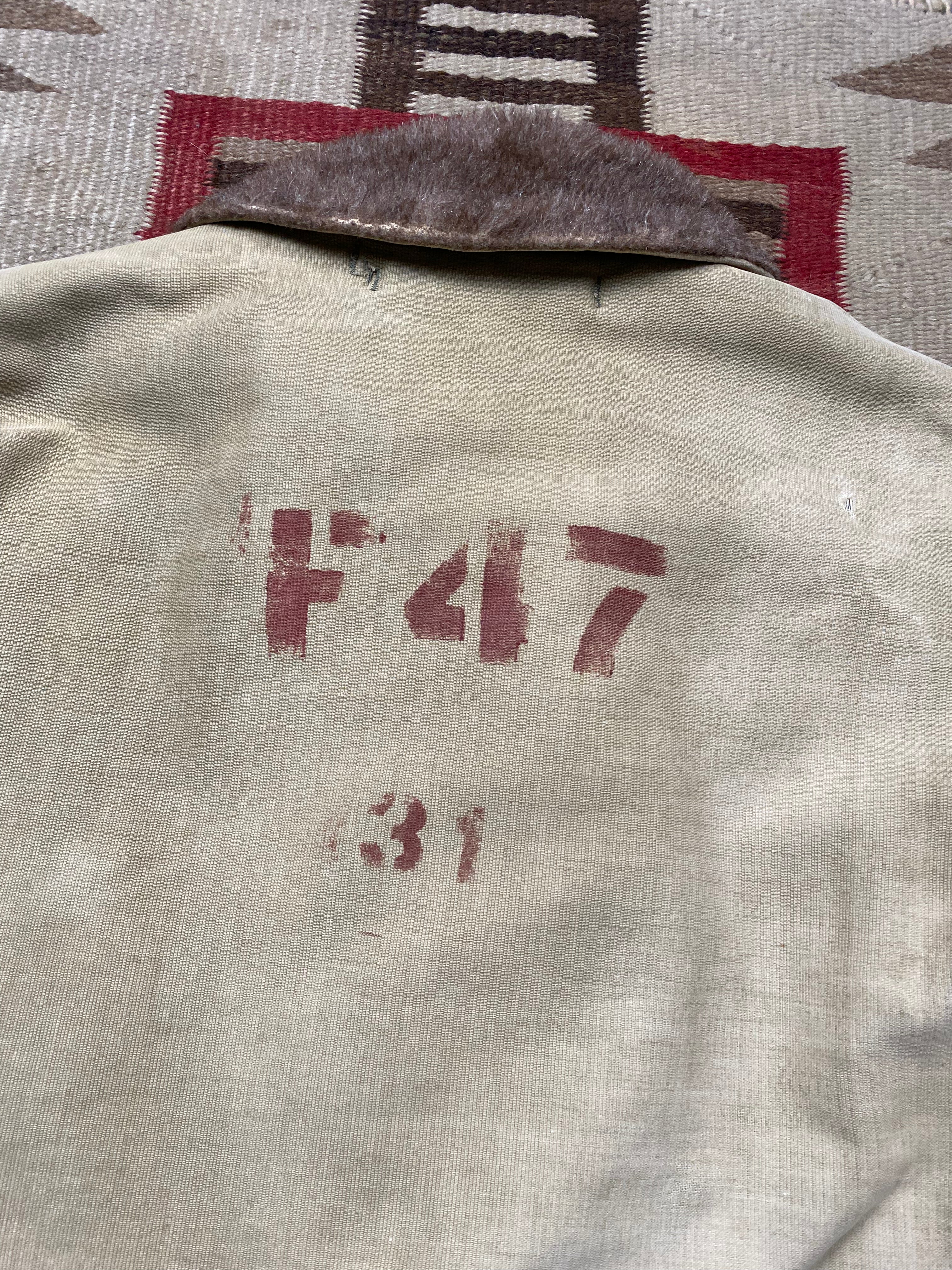 USN WW2 Stenciled N-1 Deck Jacket