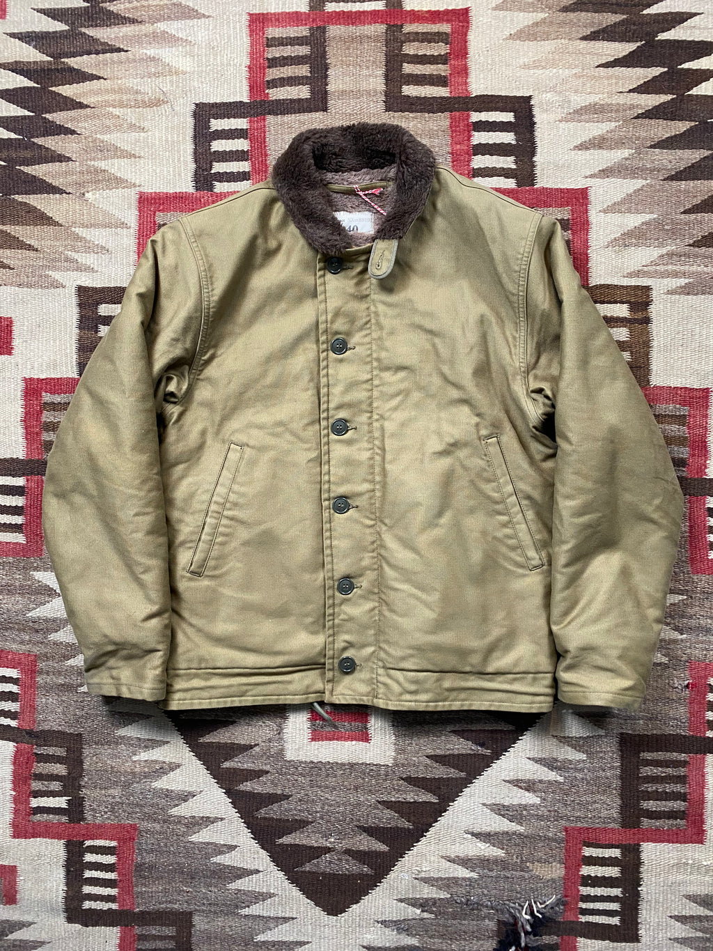 The Real McCoys USN N-1 Deck Jacket (Khaki)