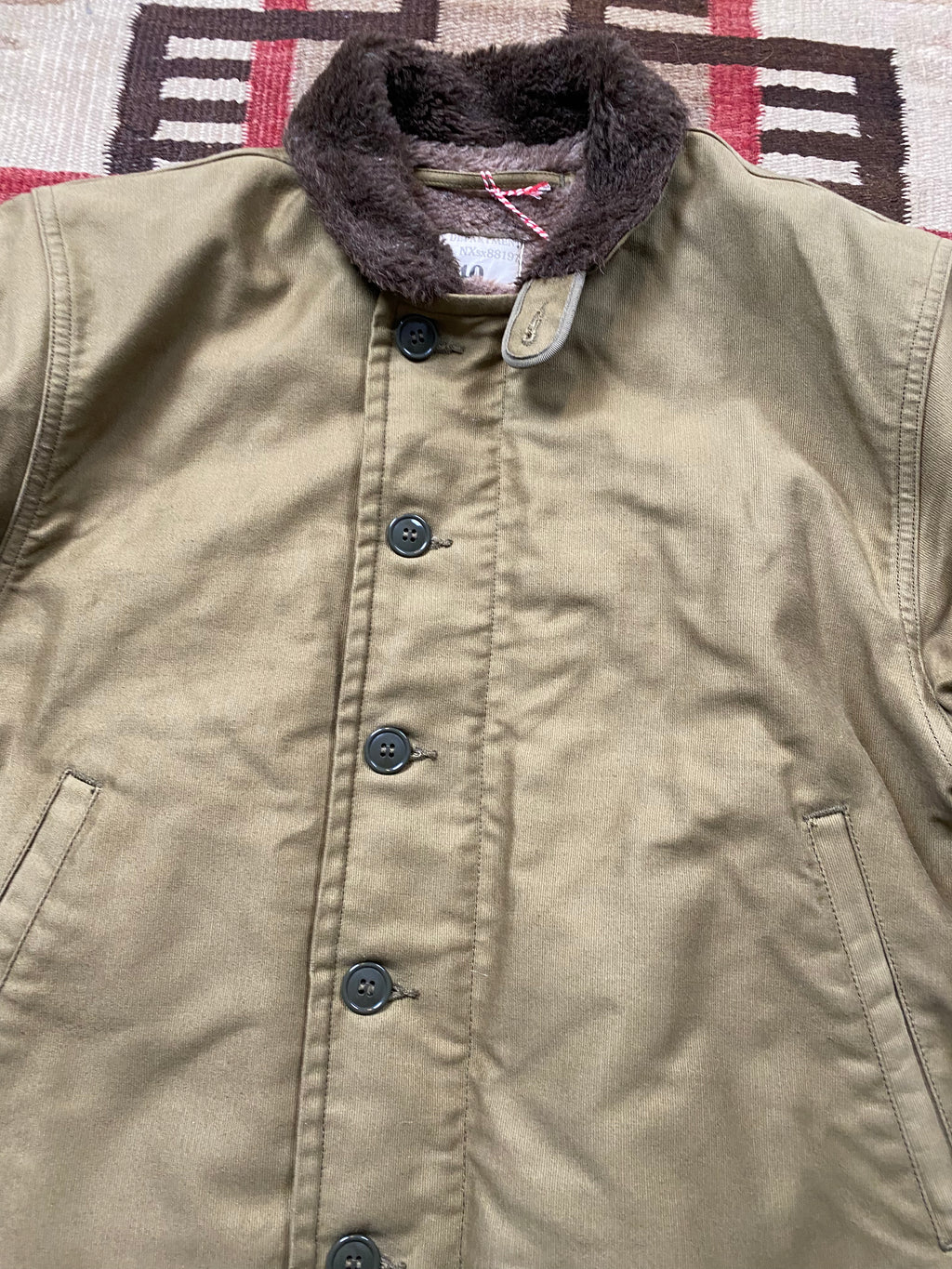 The Real McCoys USN N-1 Deck Jacket (Khaki)