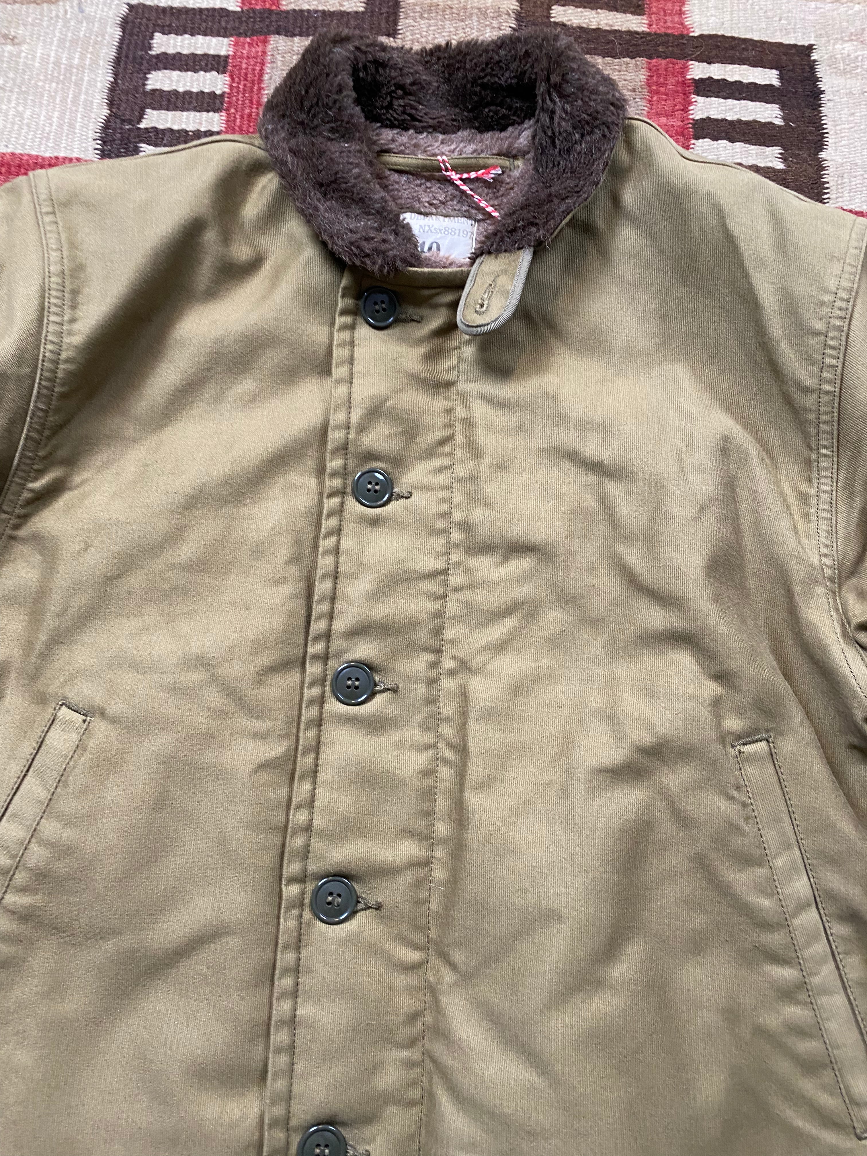The Real McCoys USN N-1 Deck Jacket (Khaki)