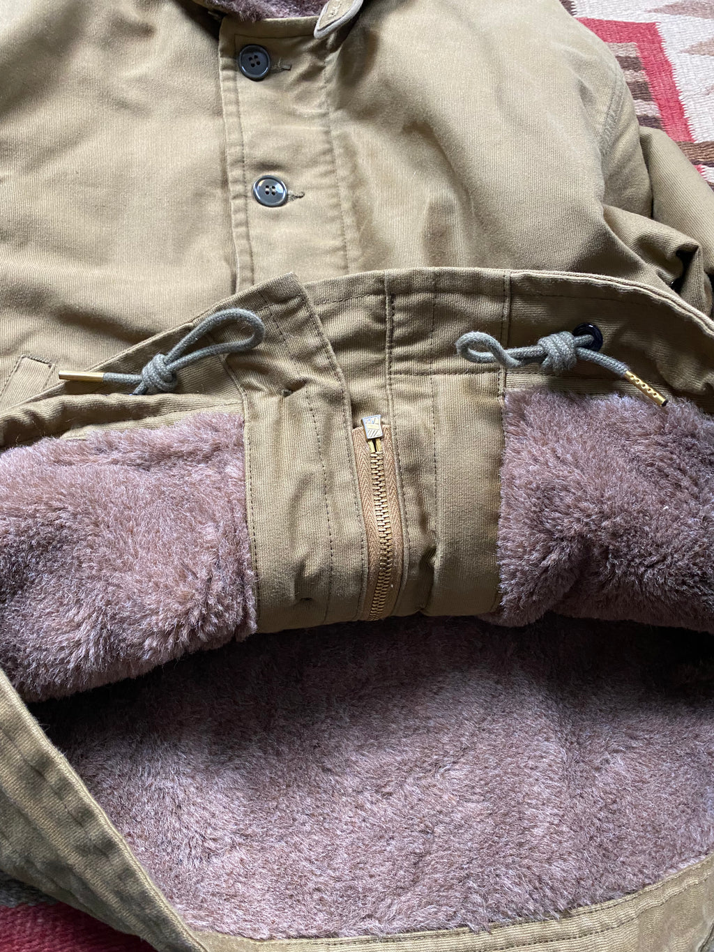 The Real McCoys USN N-1 Deck Jacket (Khaki)