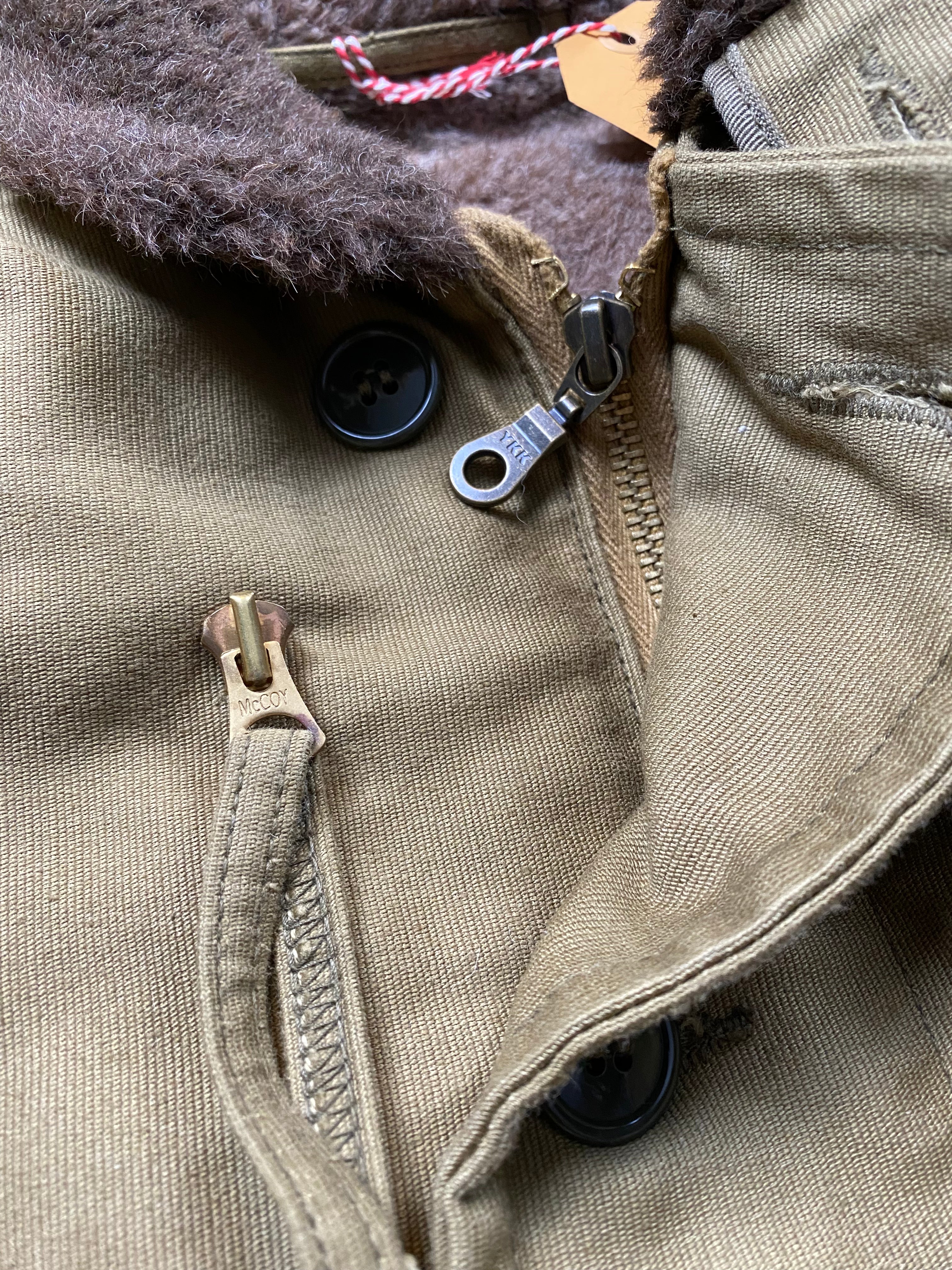 The Real McCoys USN N-1 Deck Jacket (Khaki)