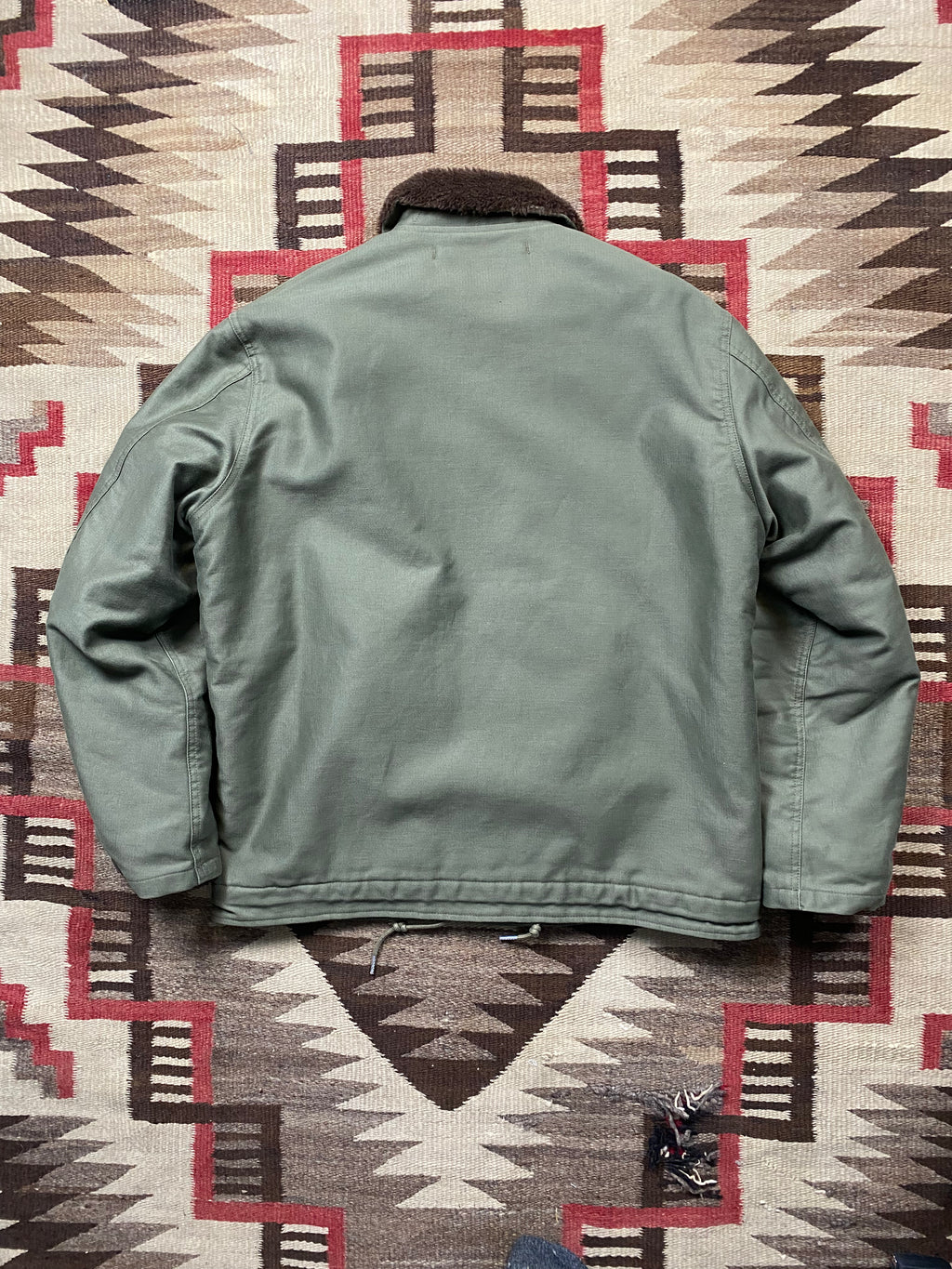 The Real McCoys USN N-1 Deck Jacket (Olive Green)