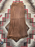 Ralph Lauren Country Deerskin Fringe Wrap Skirt