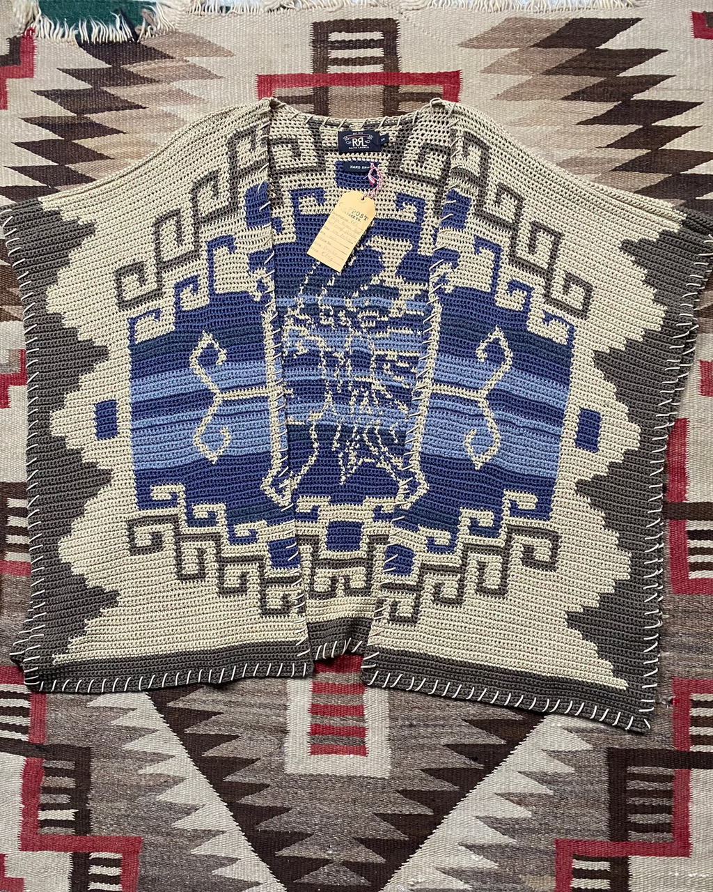RRL Hand-Knitted Chief Poncho