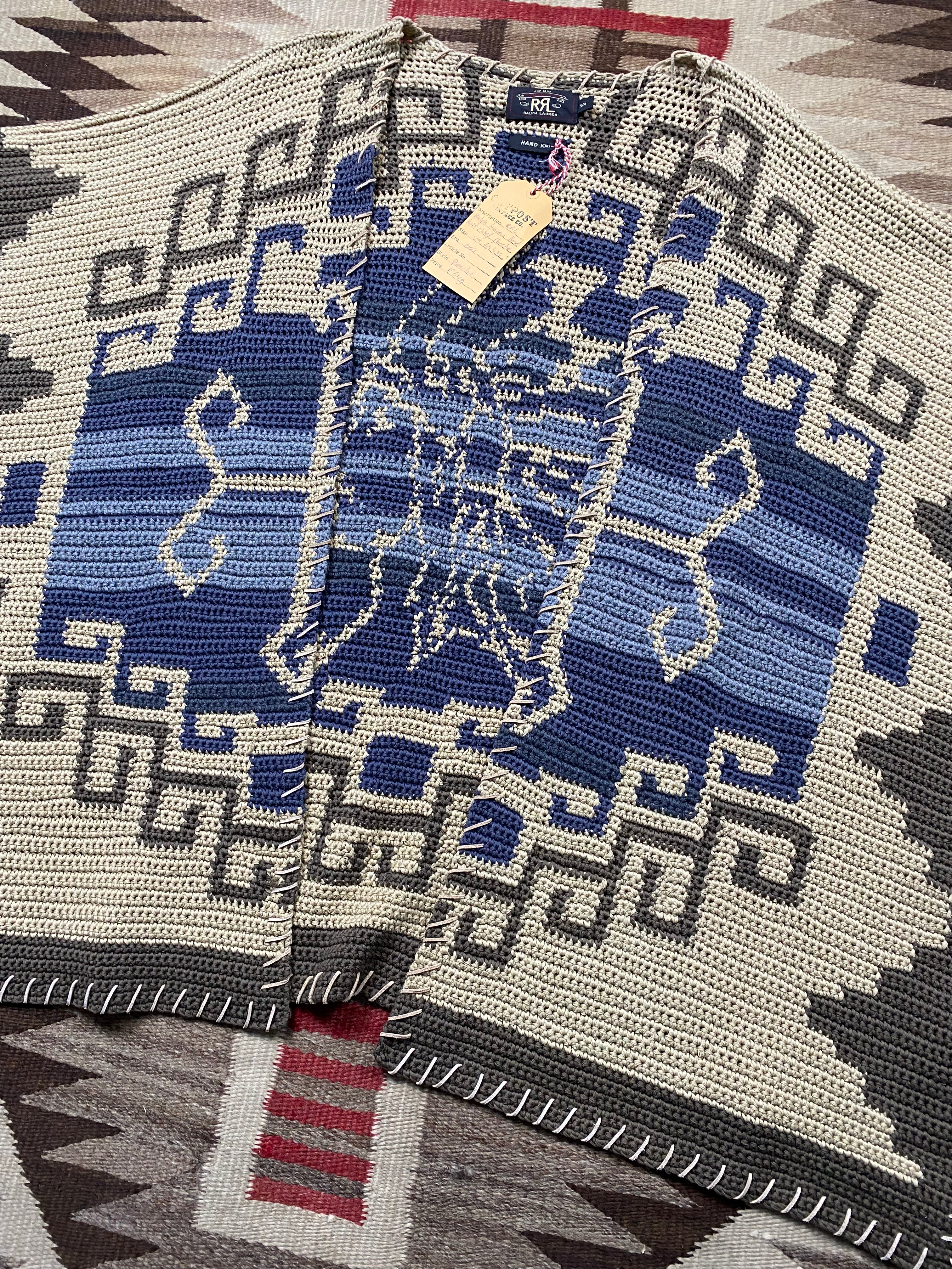 RRL Hand-Knitted Chief Poncho