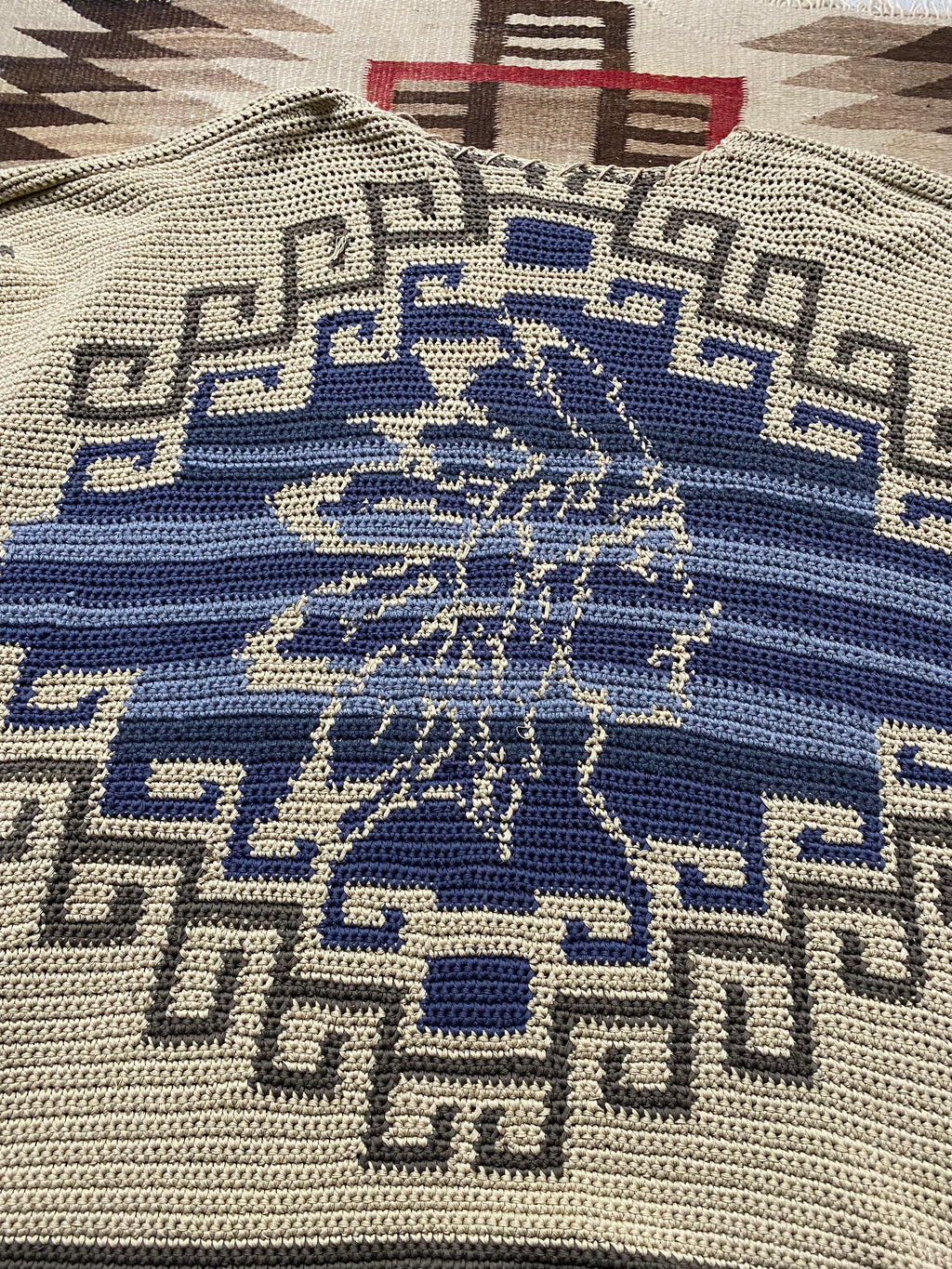 RRL Hand-Knitted Chief Poncho
