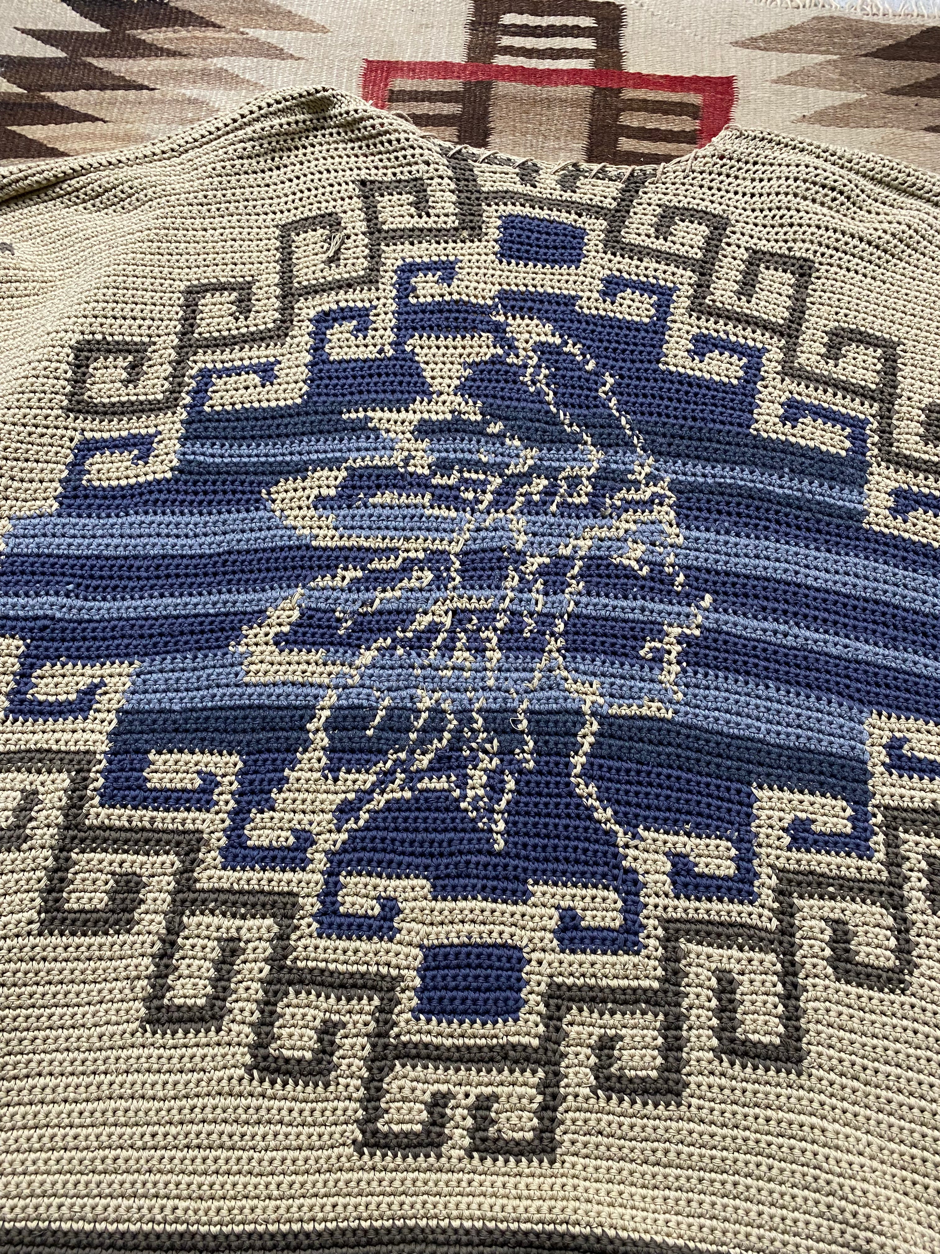 RRL Hand-Knitted Chief Poncho
