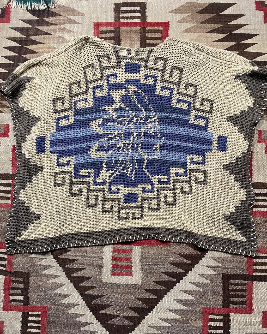 RRL Hand-Knitted Chief Poncho