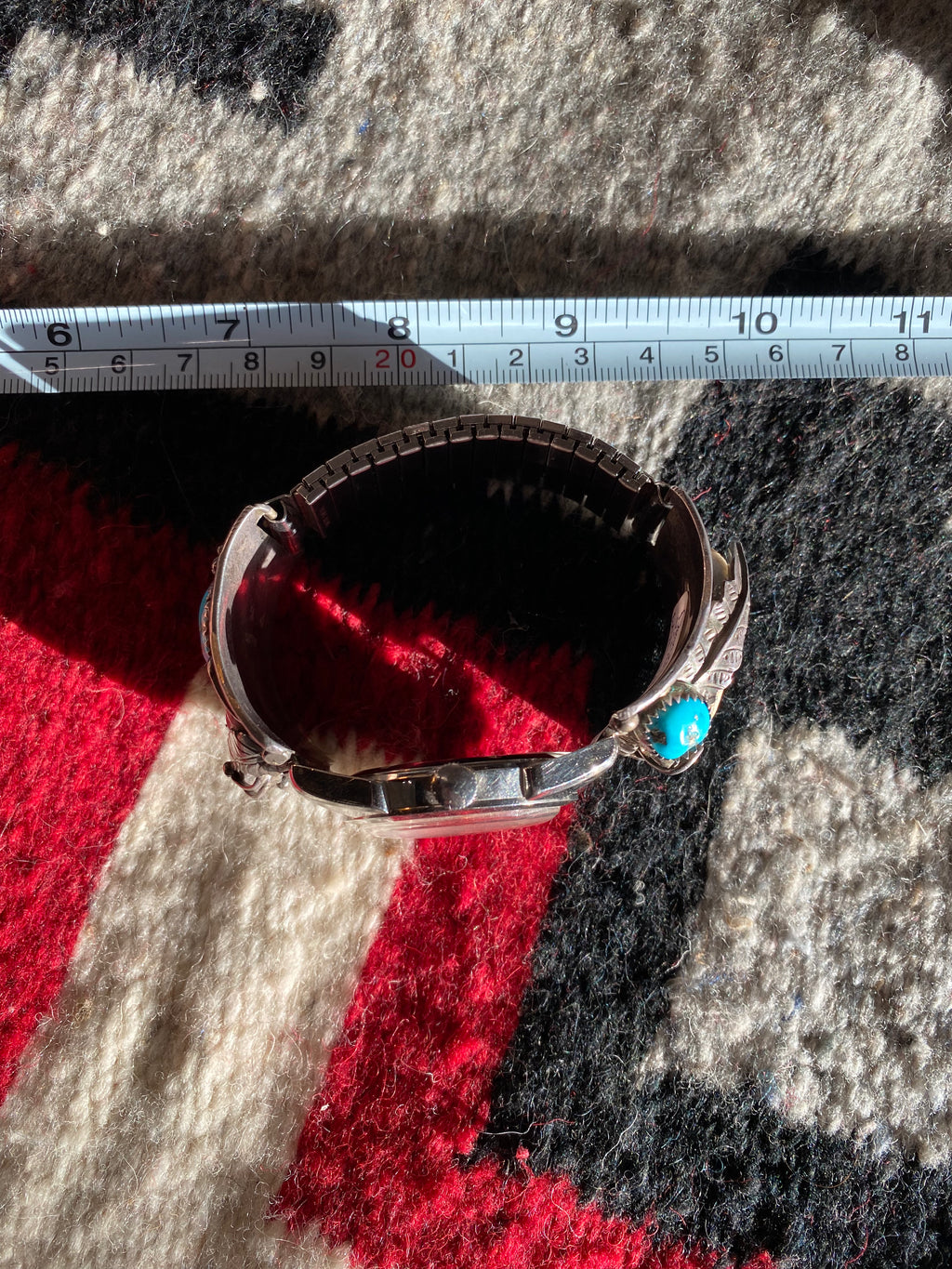 Dennis Kalisto Navajo Sterling Silver Watch Cuff With Old Pawn Verdal Watch