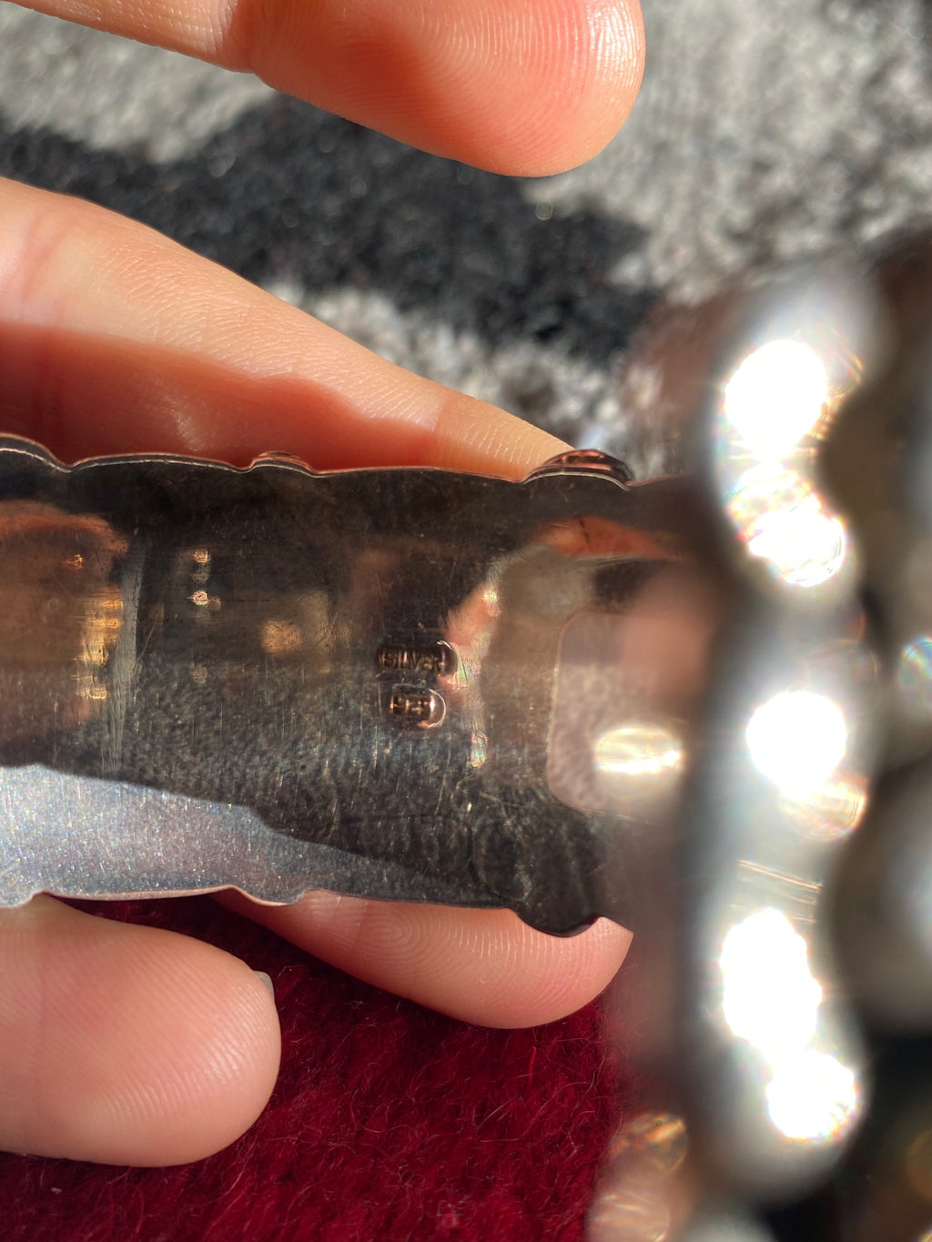 Sterling Silver Navajo Cuff With Turquoise Chunks