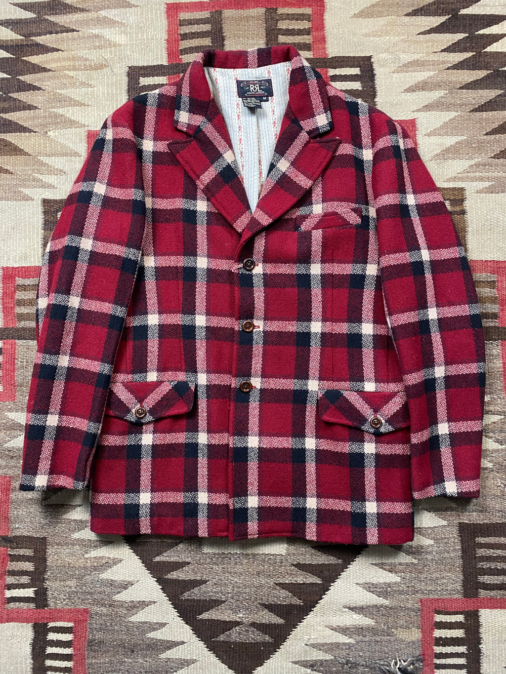 RRL York Tweed Plaid Western Coat