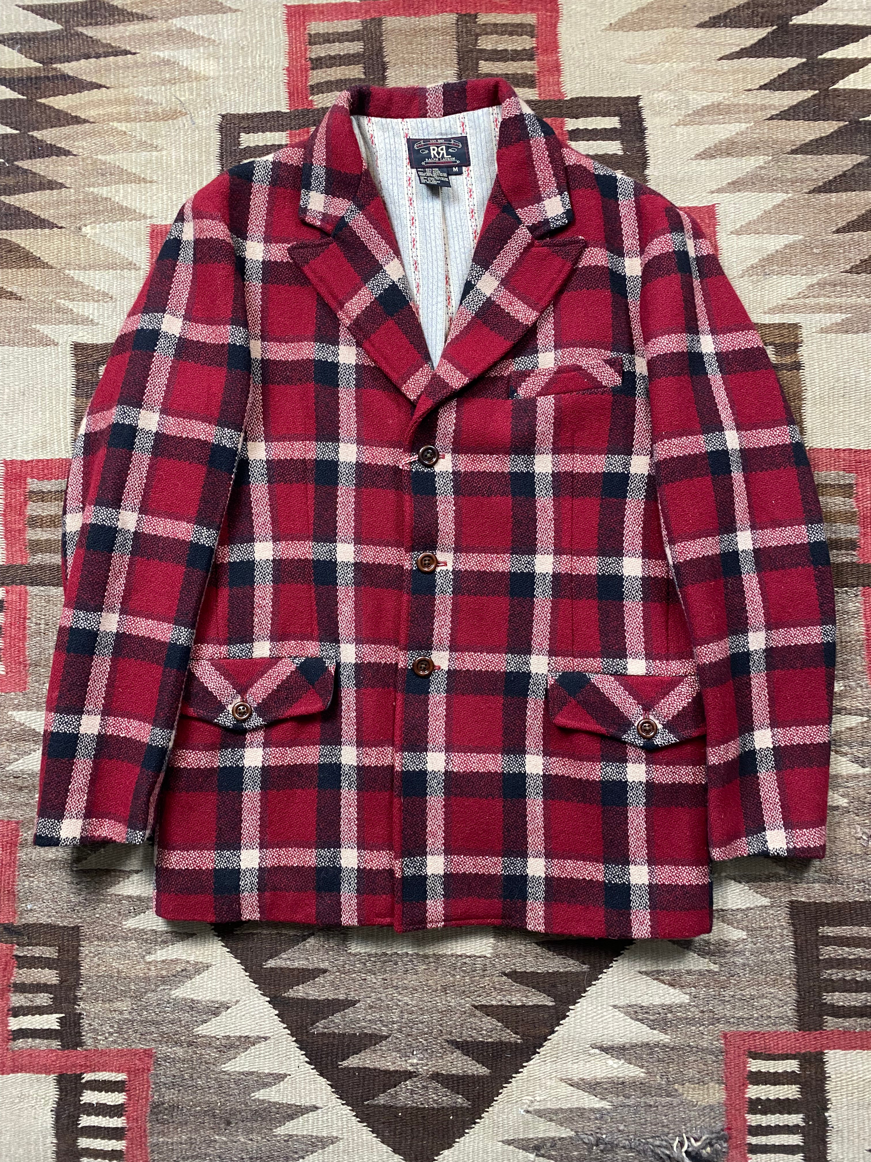 RRL York Tweed Plaid Western Coat