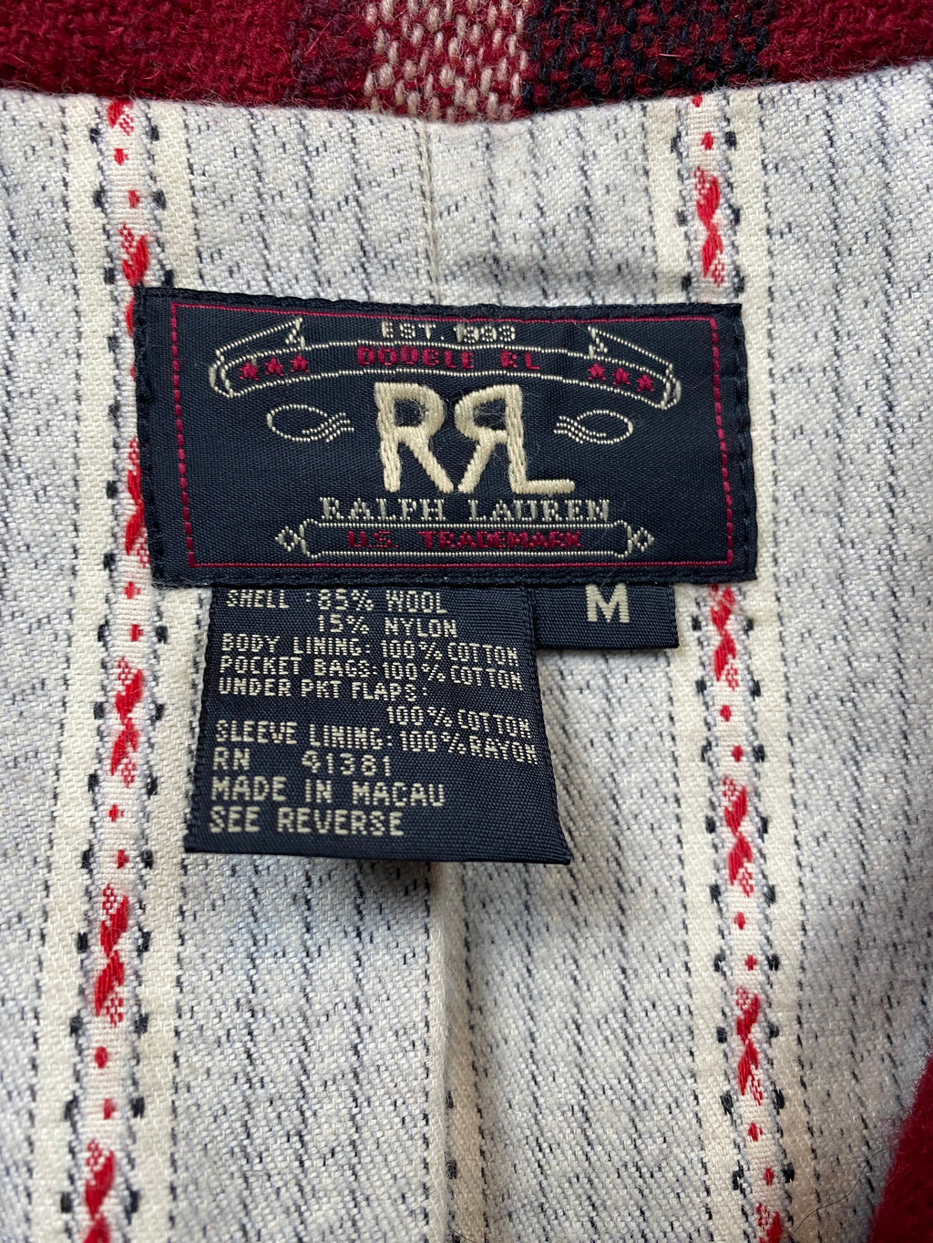 RRL York Tweed Plaid Western Coat