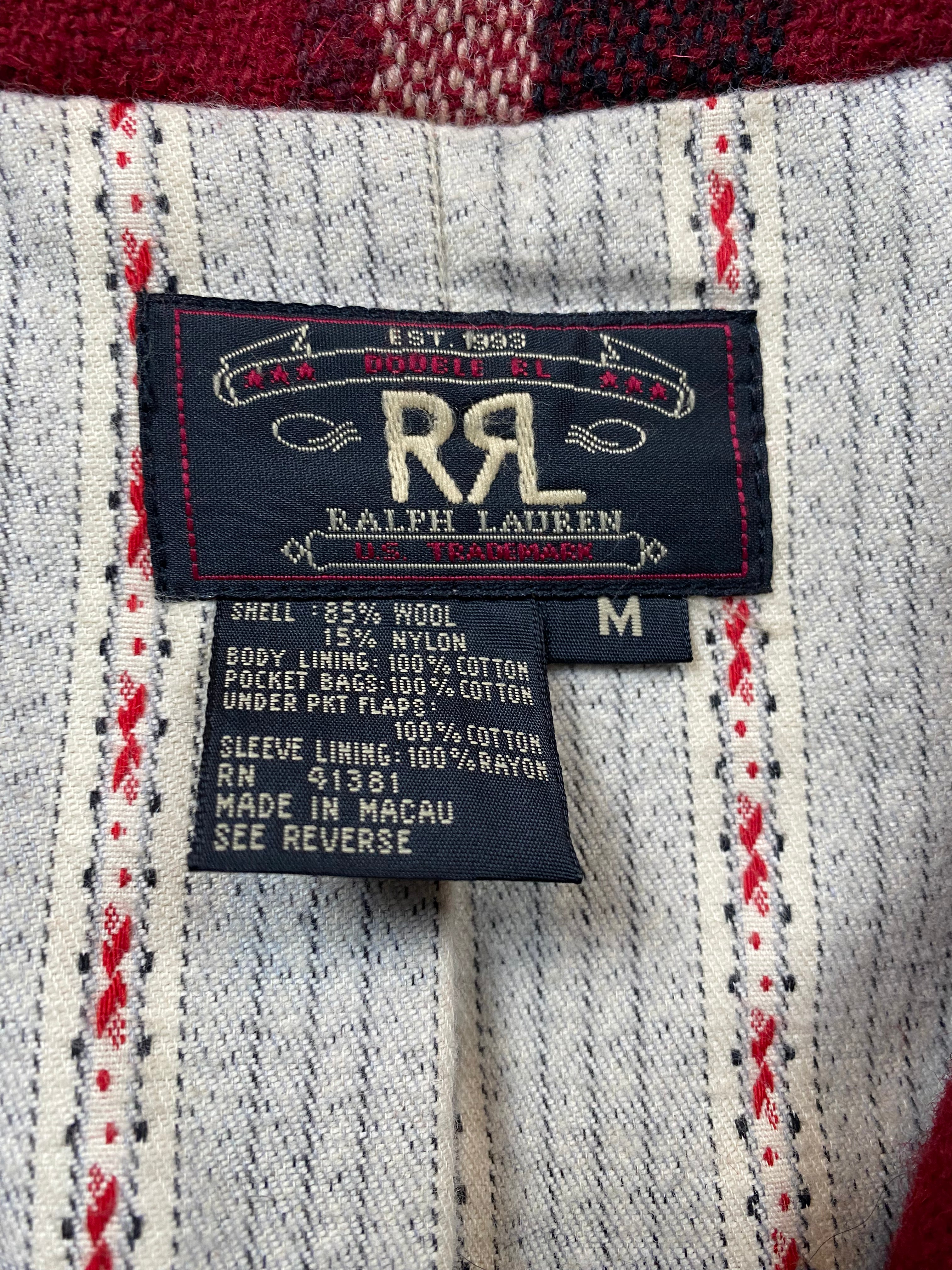RRL York Tweed Plaid Western Coat