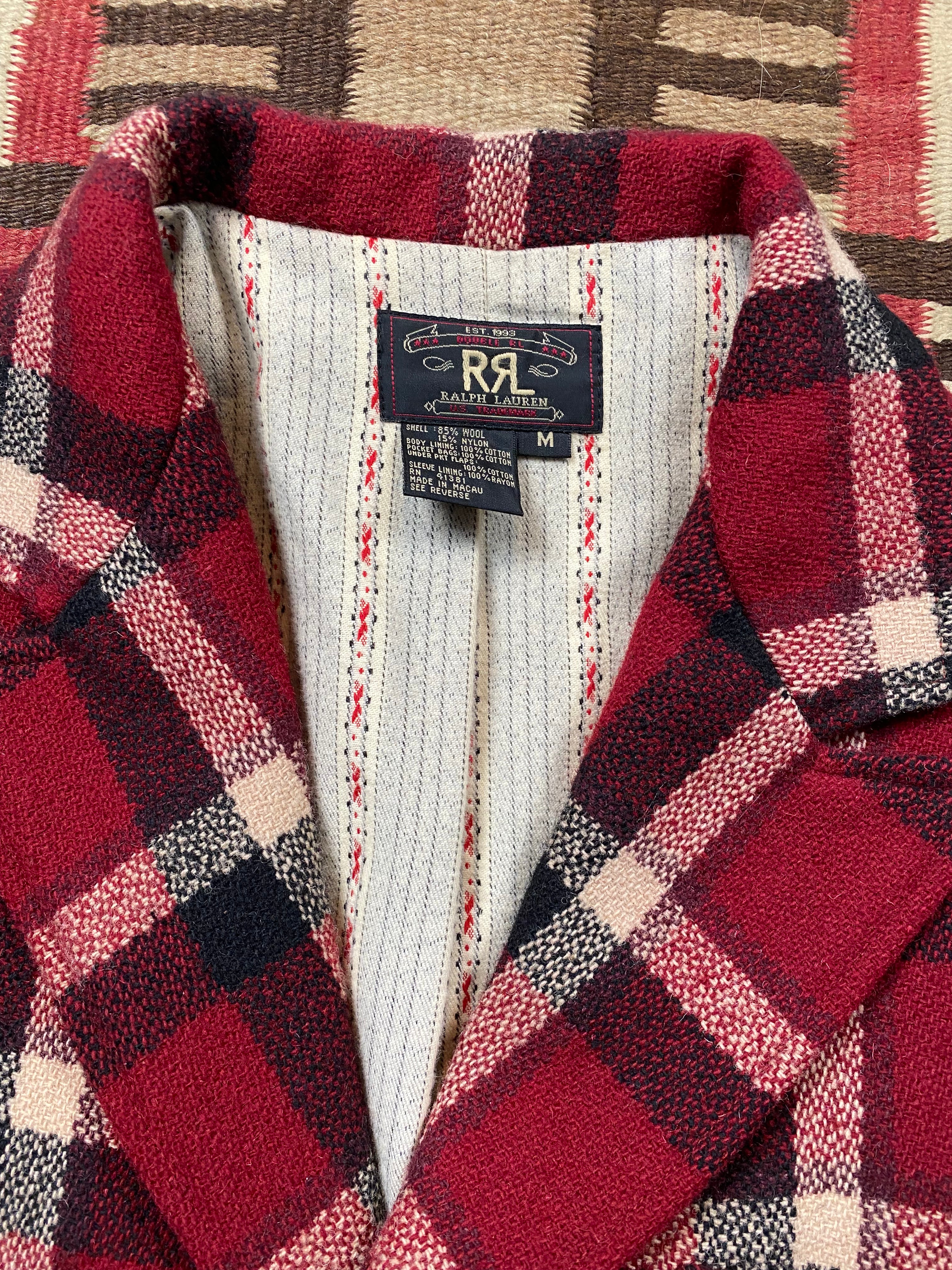 RRL York Tweed Plaid Western Coat