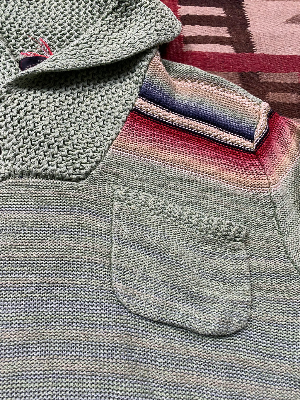 RRL Knitted Southwestern Poker Pullover