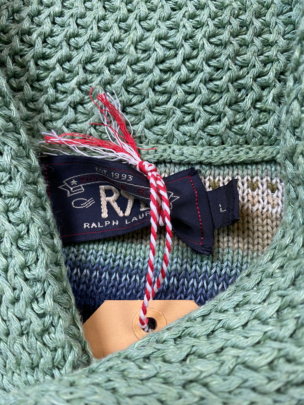 RRL Knitted Southwestern Poker Pullover