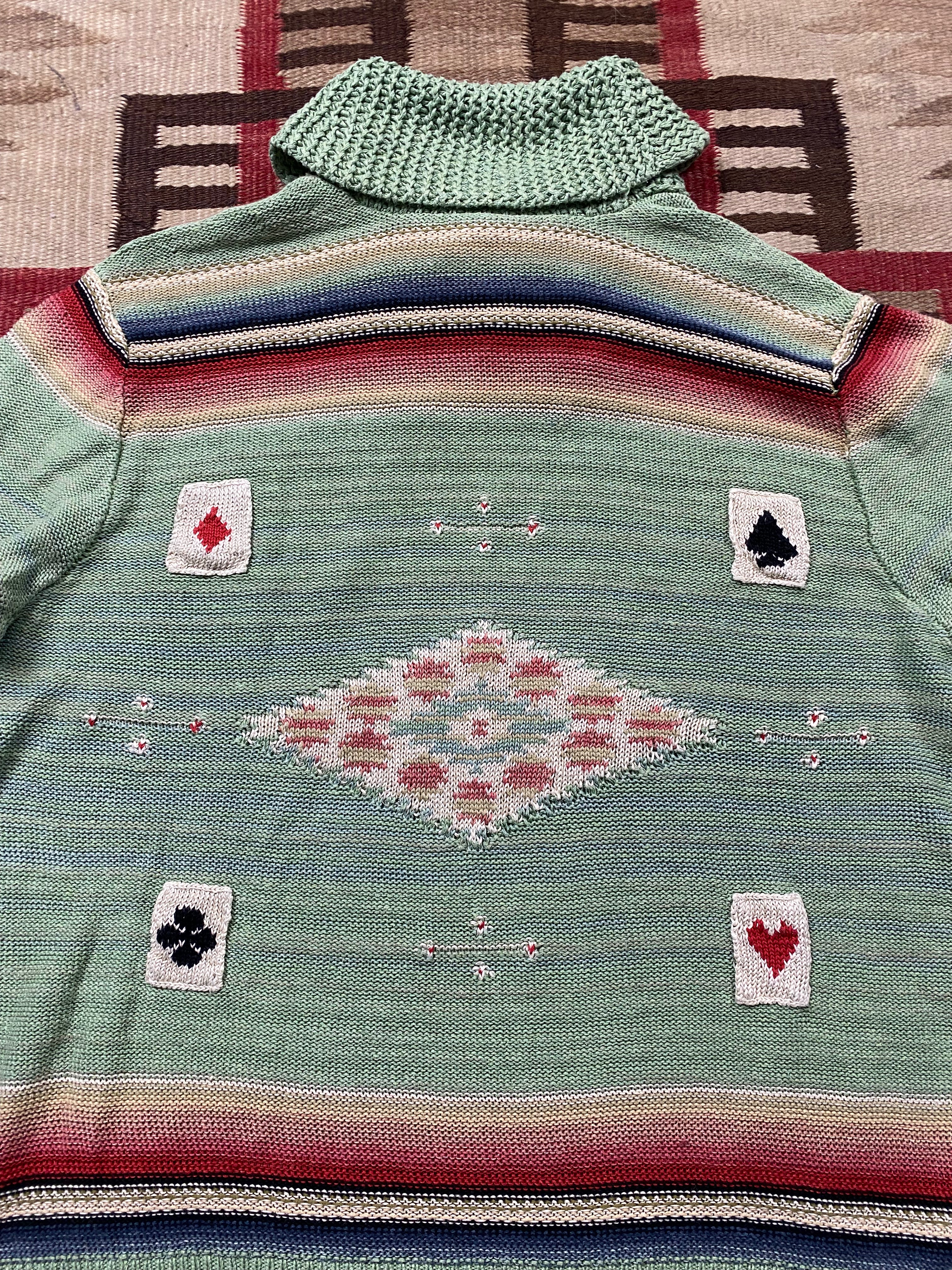 RRL Knitted Southwestern Poker Pullover