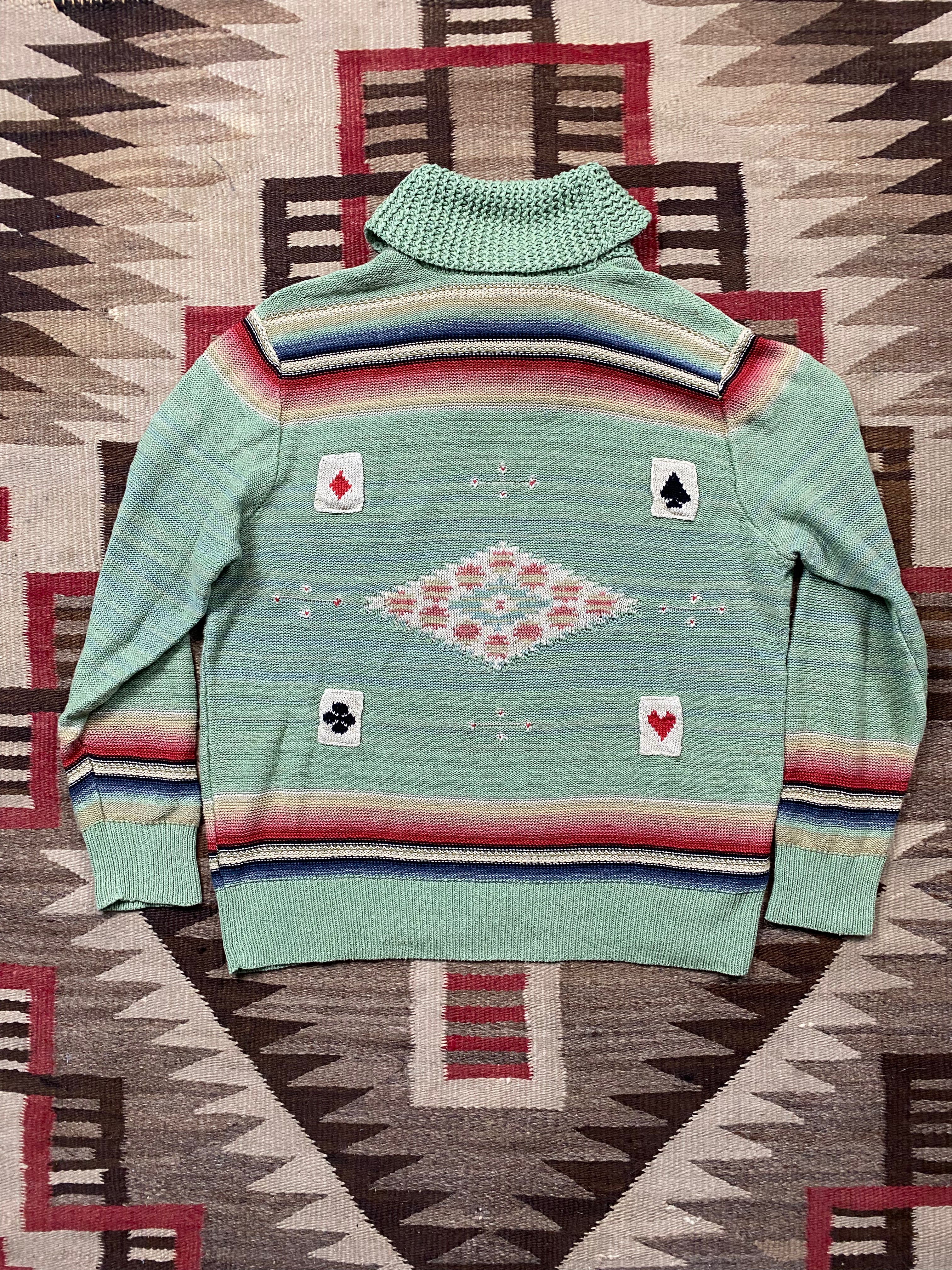 RRL Knitted Southwestern Poker Pullover