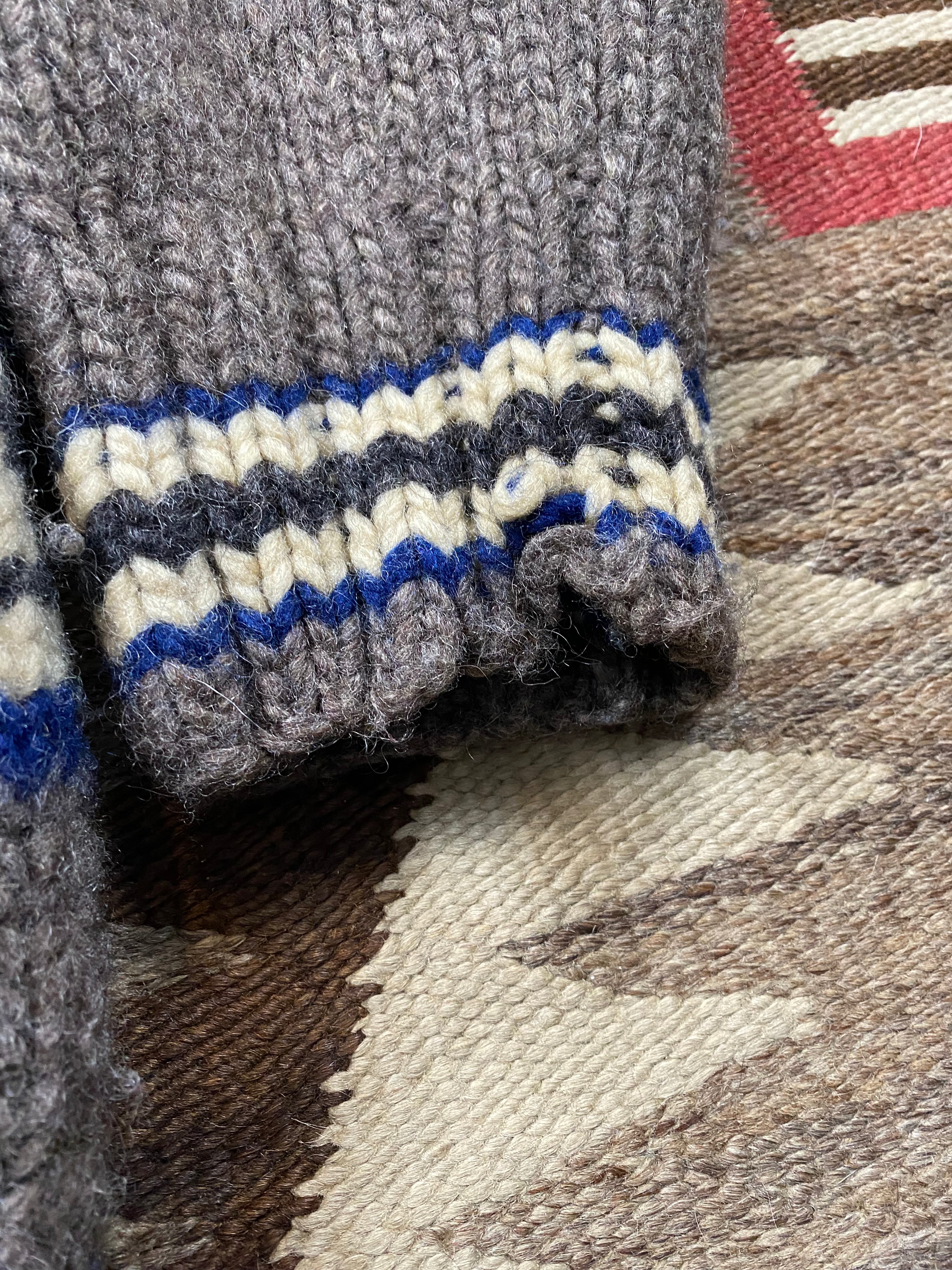 RRL Deer & Eagle Hand-Knitted Cowichan