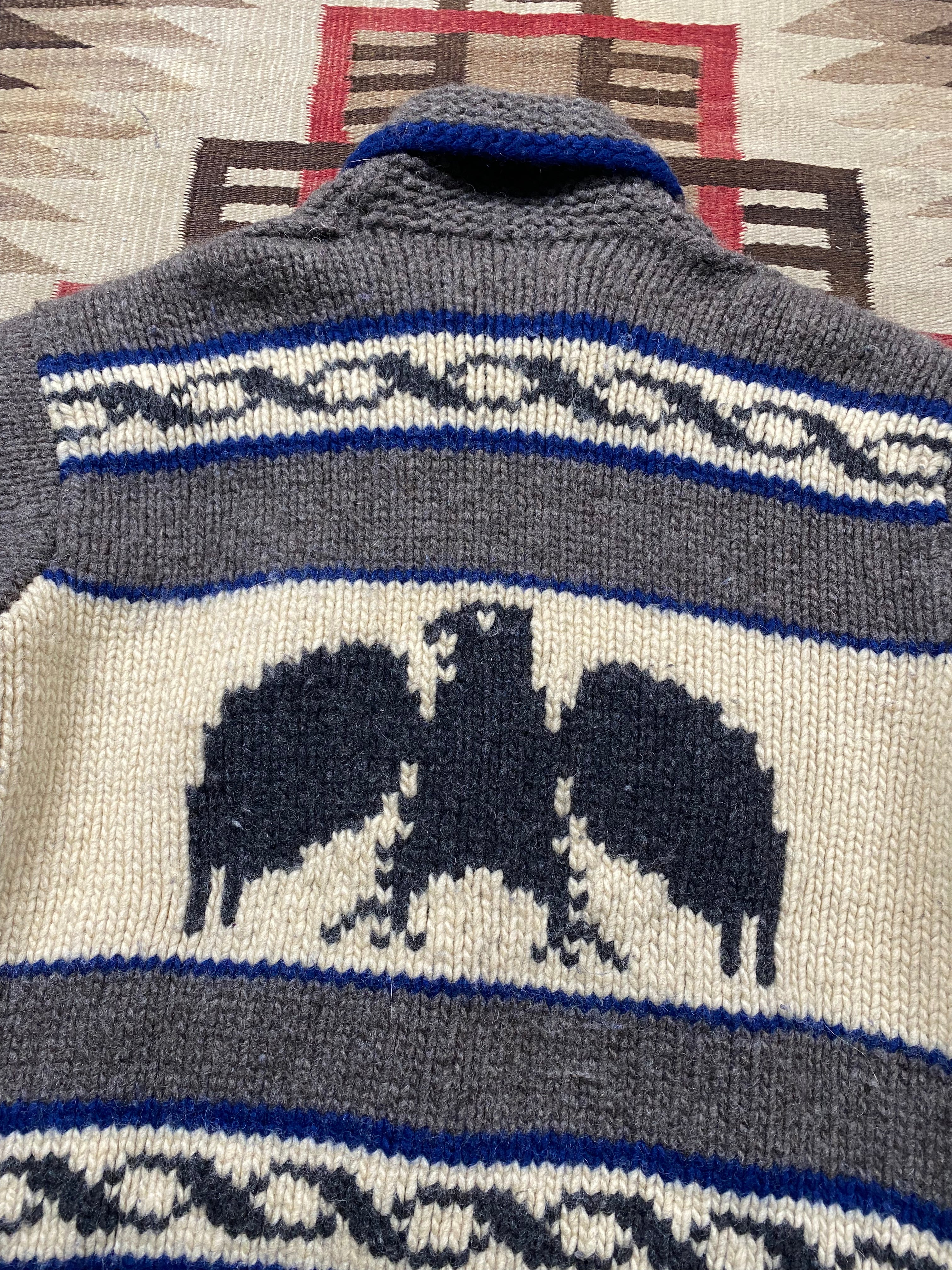 RRL Deer & Eagle Hand-Knitted Cowichan
