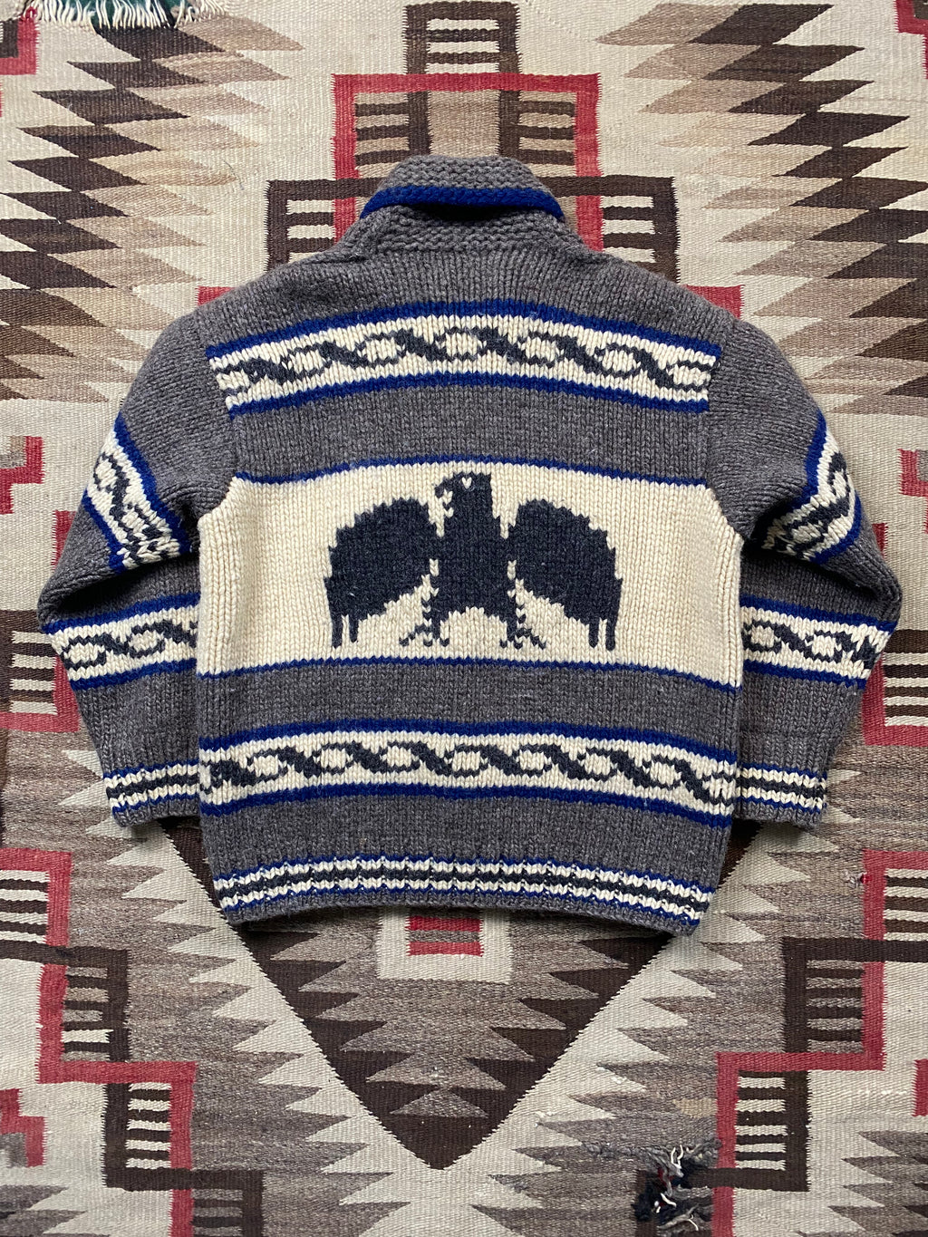 RRL Deer & Eagle Hand-Knitted Cowichan