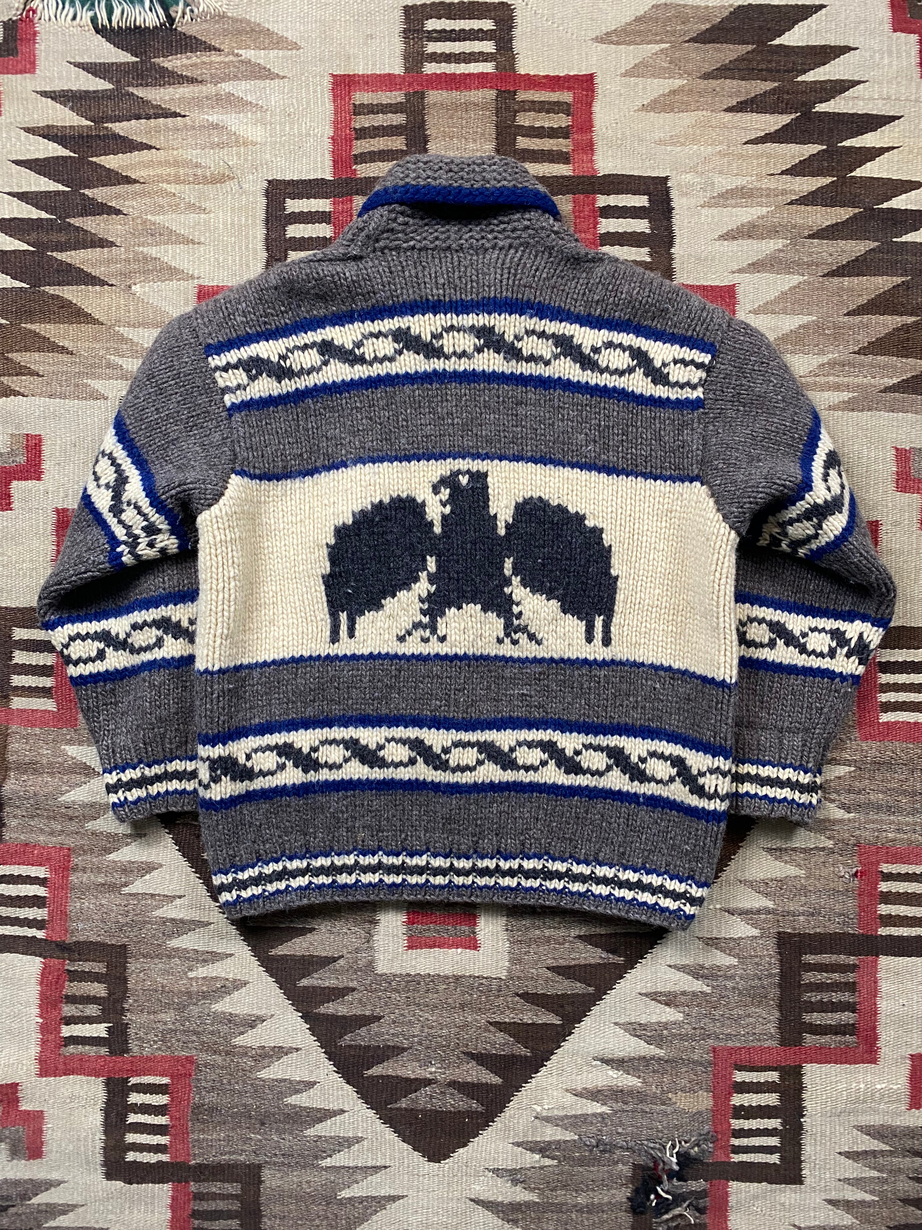 RRL Deer & Eagle Hand-Knitted Cowichan