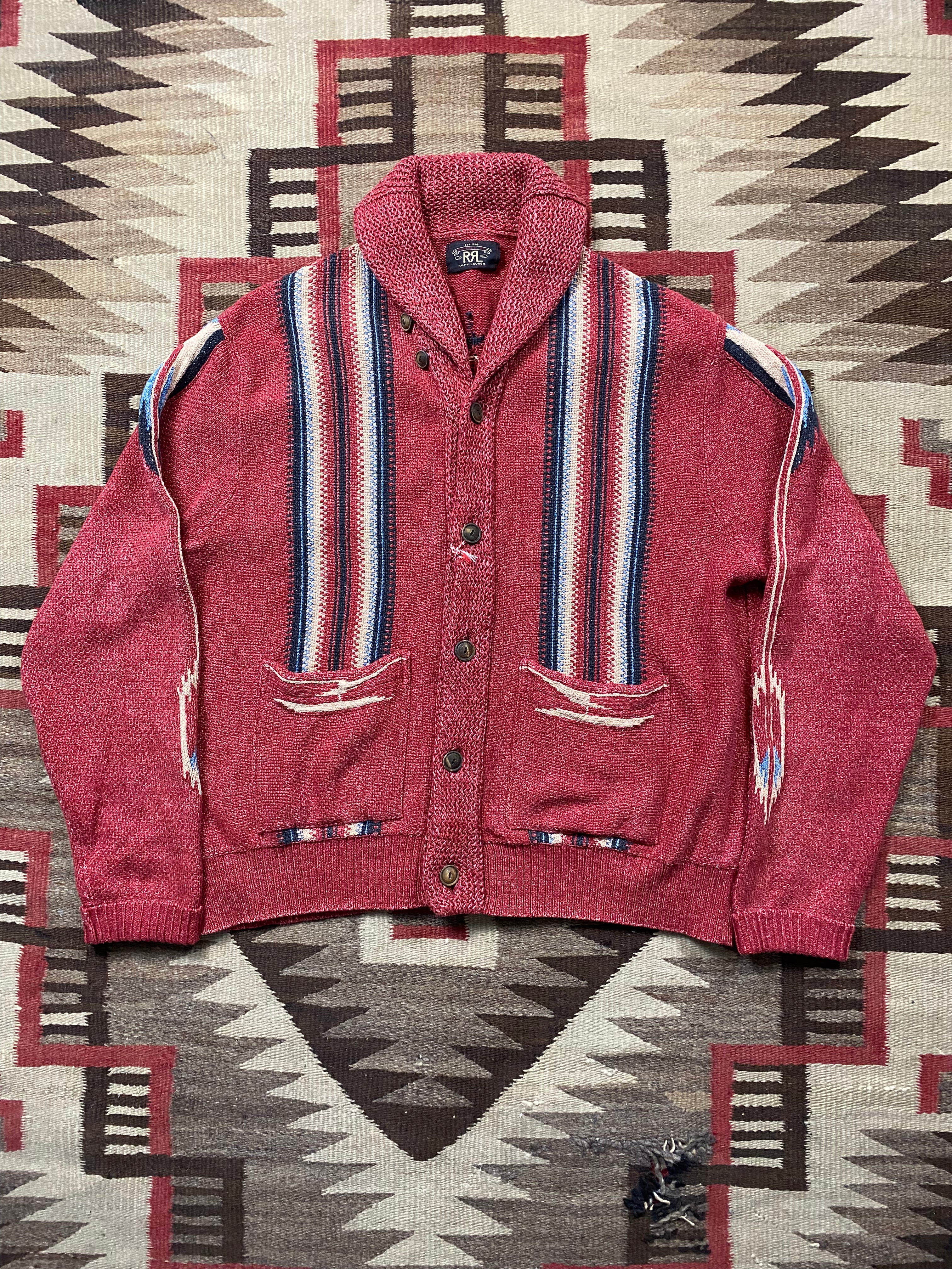 RRL Shawl Collar Chimayo Cardigan