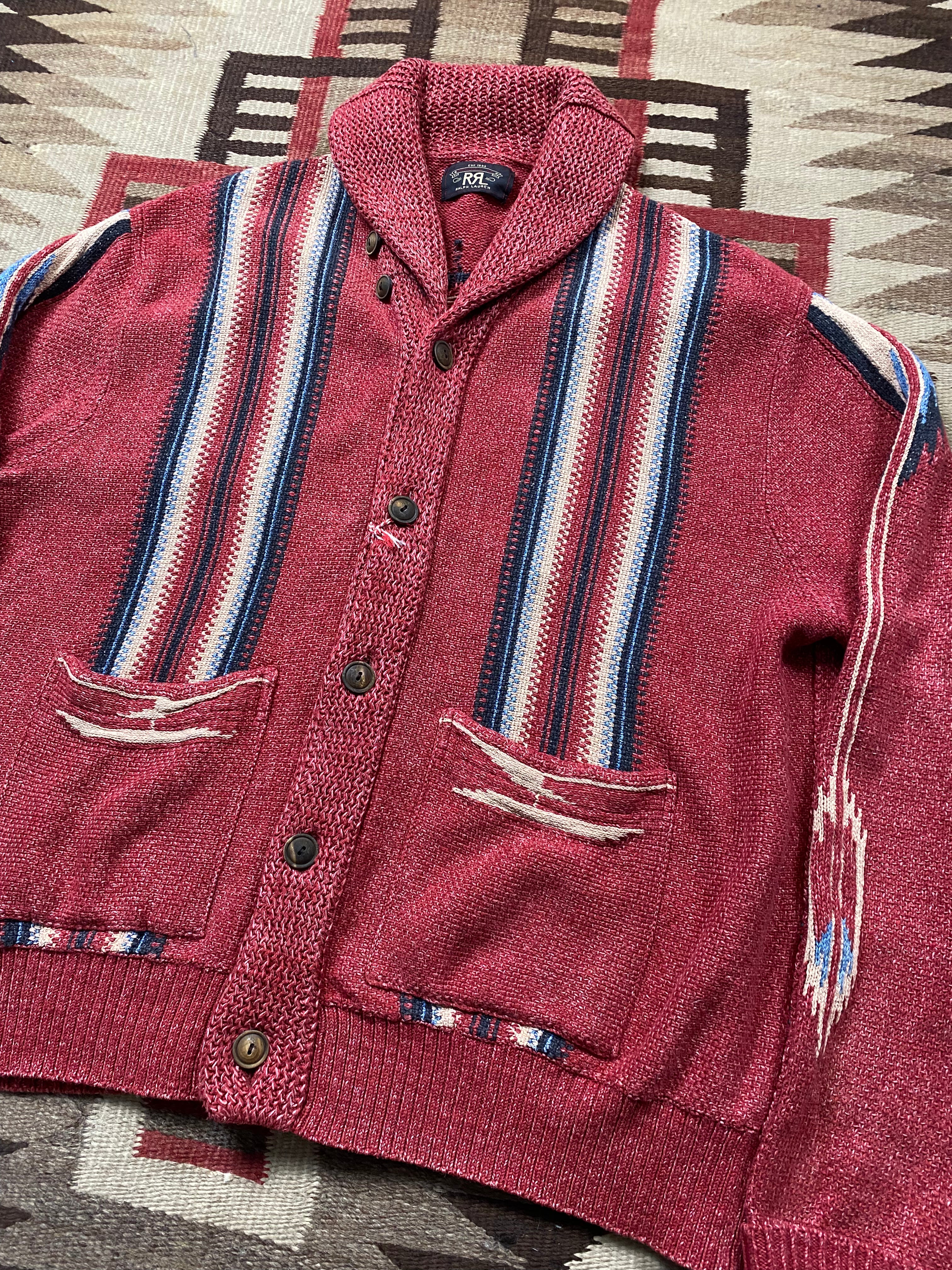 RRL Shawl Collar Chimayo Cardigan