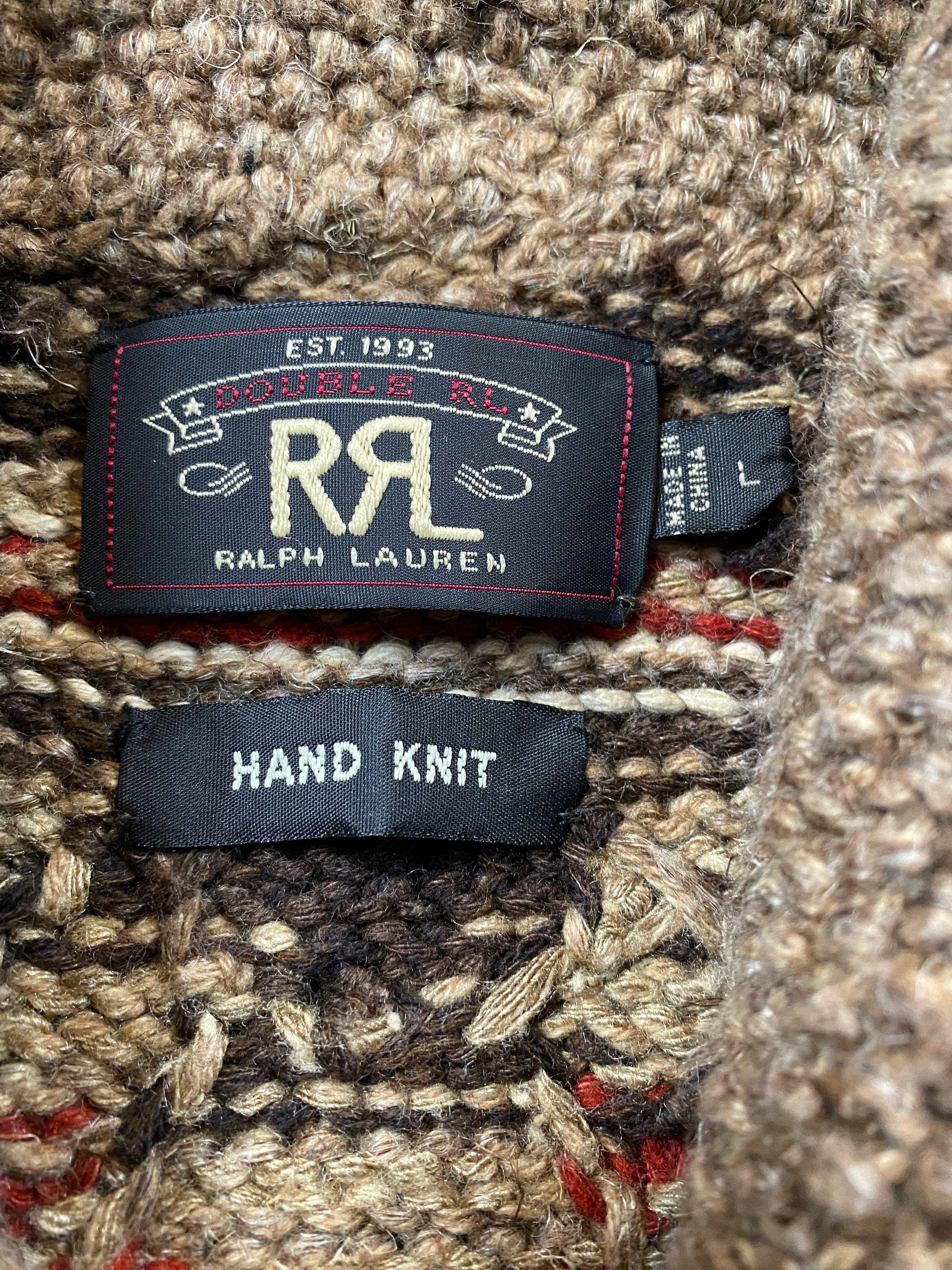 RRL Hand-Knitted Southwestern Cardigan
