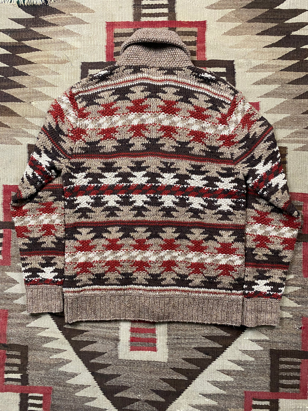 RRL Hand-Knitted Southwestern Cardigan