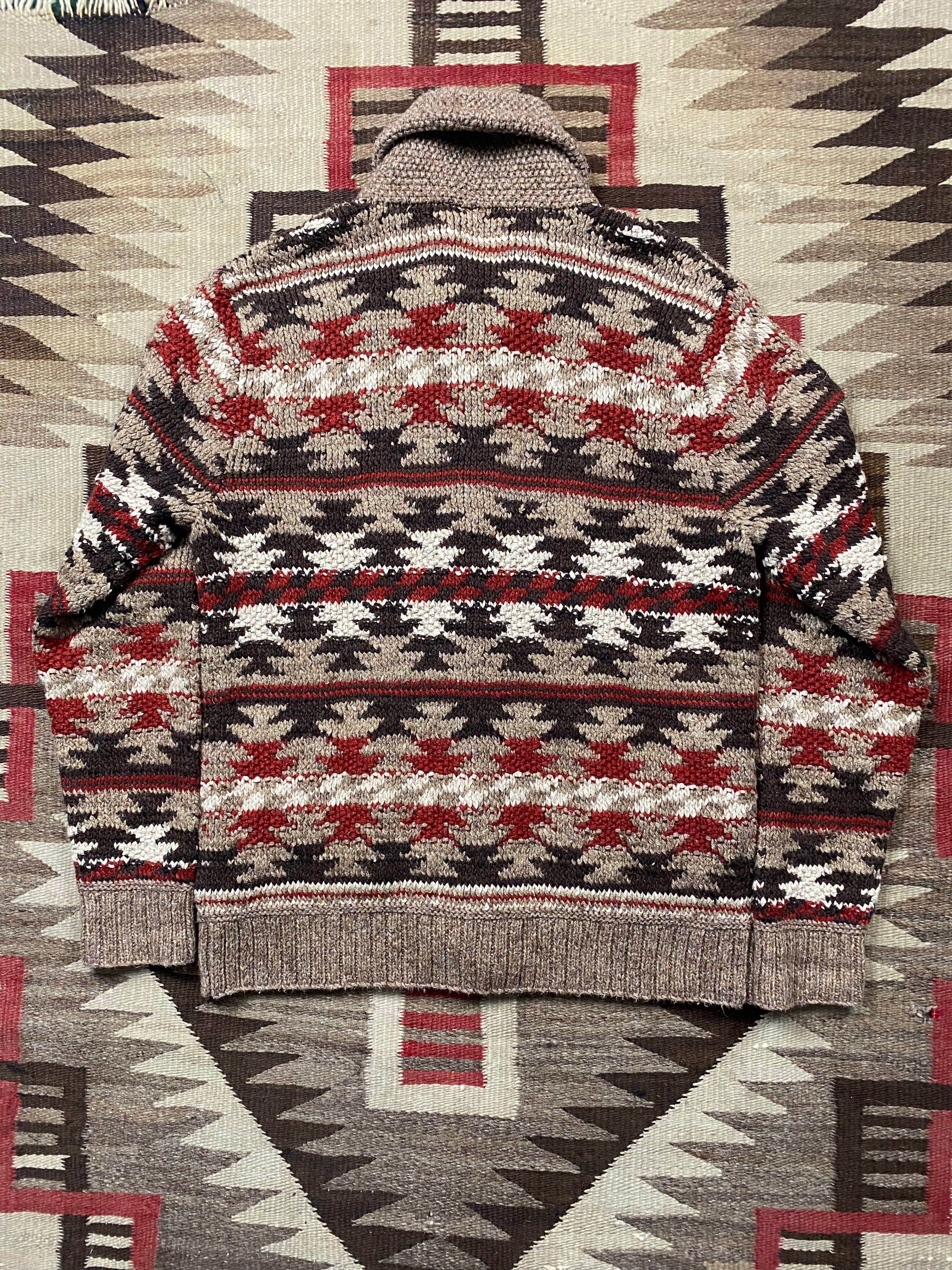 RRL Hand-Knitted Southwestern Cardigan