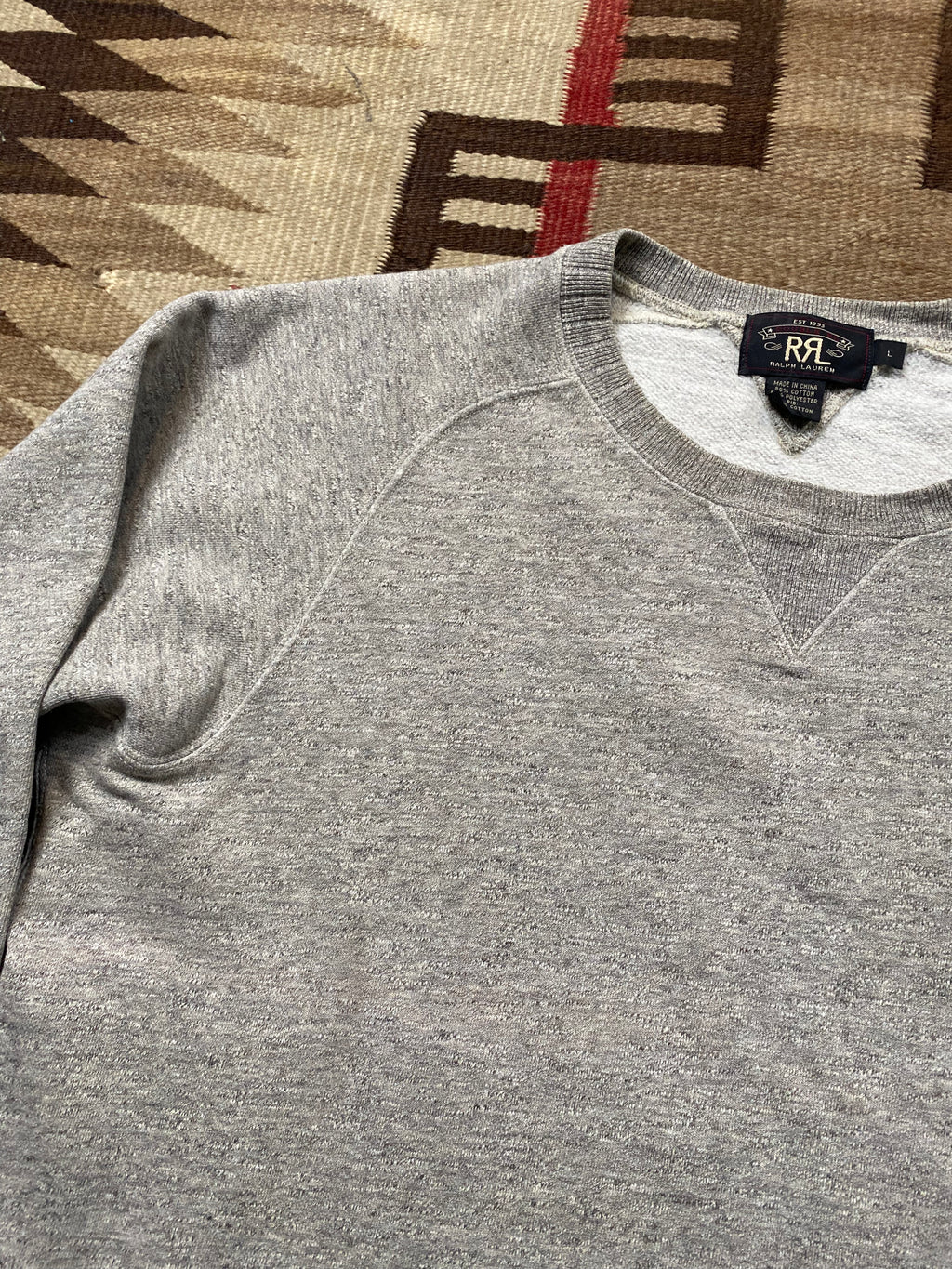 RRL Raglan Crewneck Grey