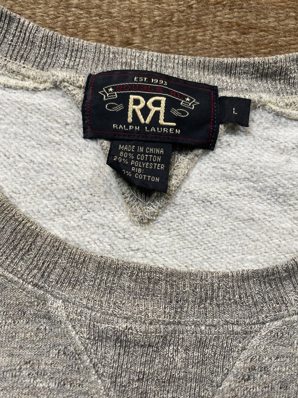RRL Raglan Crewneck Grey